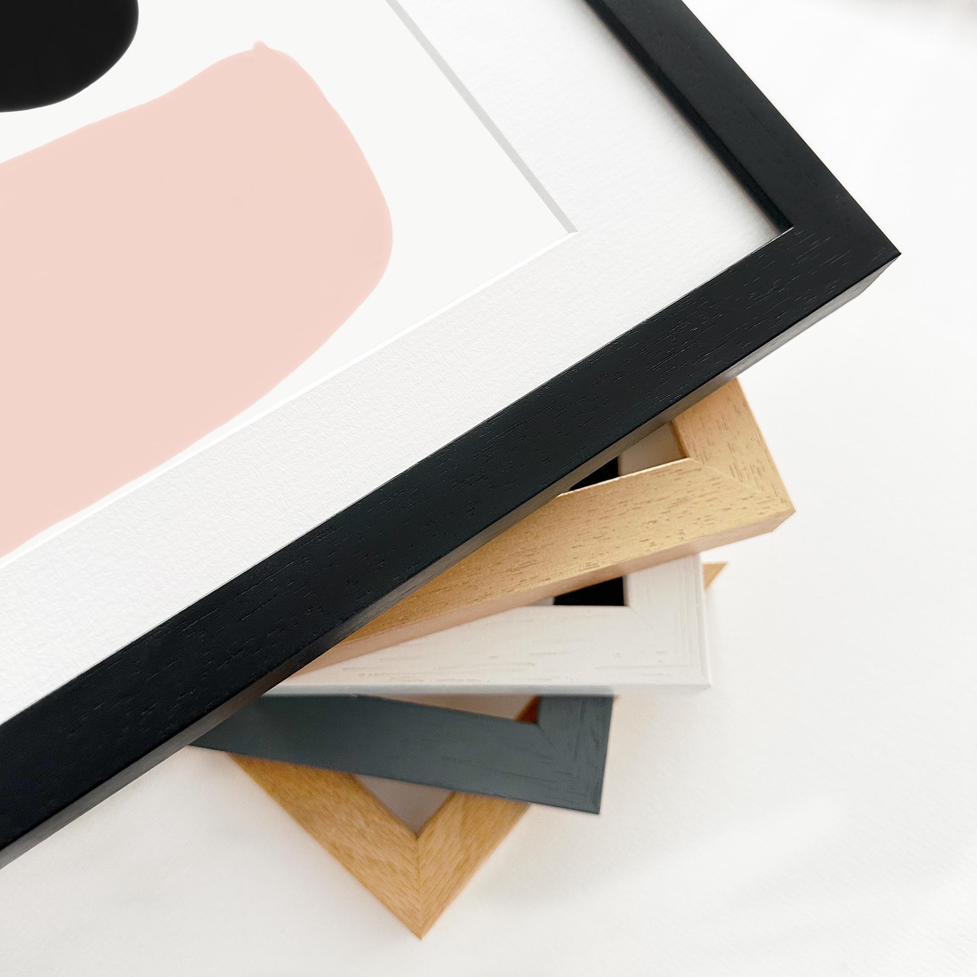 Mono Blush Tones Framed Art