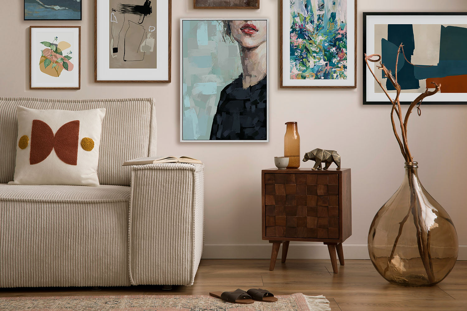 gallery wall art abstract house