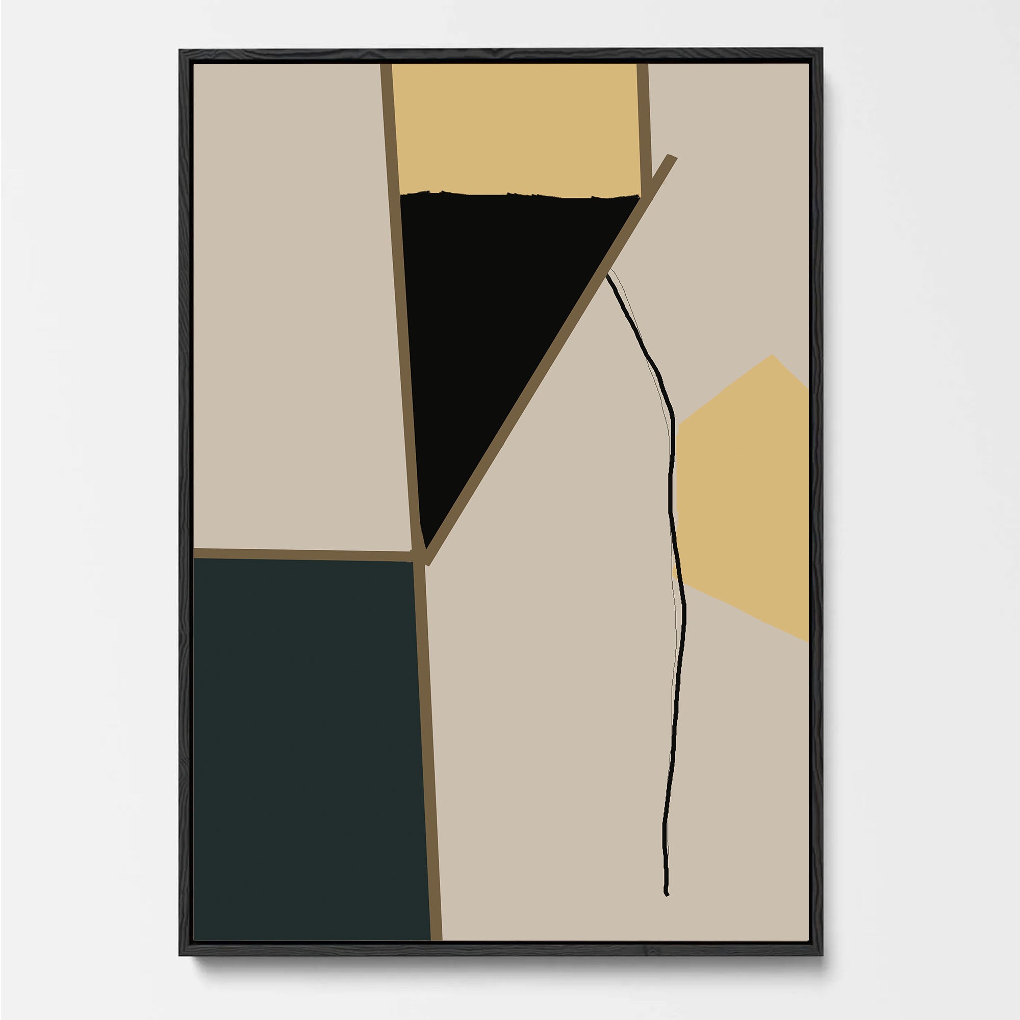 Gatsby Framed Canvas-Abstract House