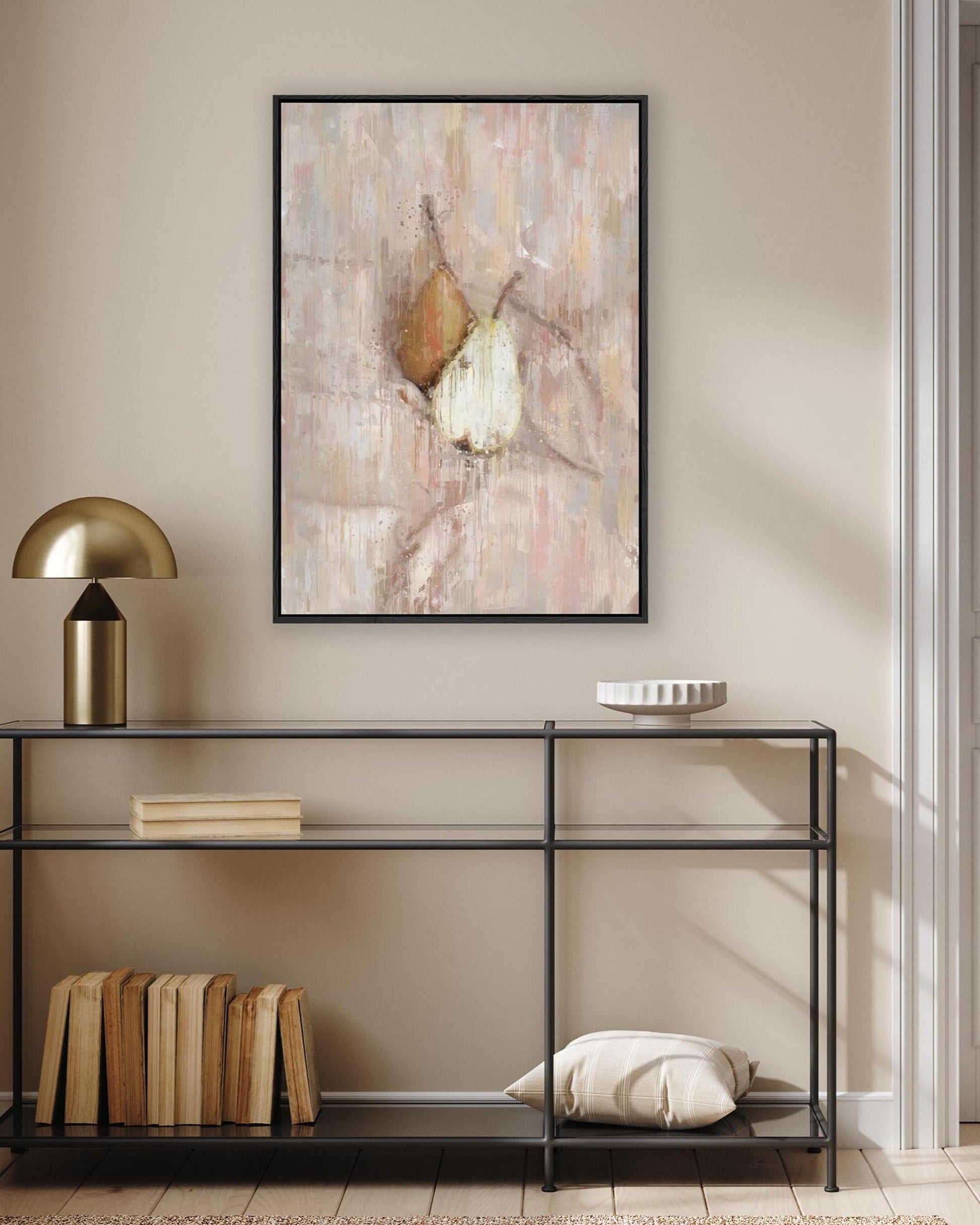 Pears Still Life Painting Framed Canvas-Abstract House