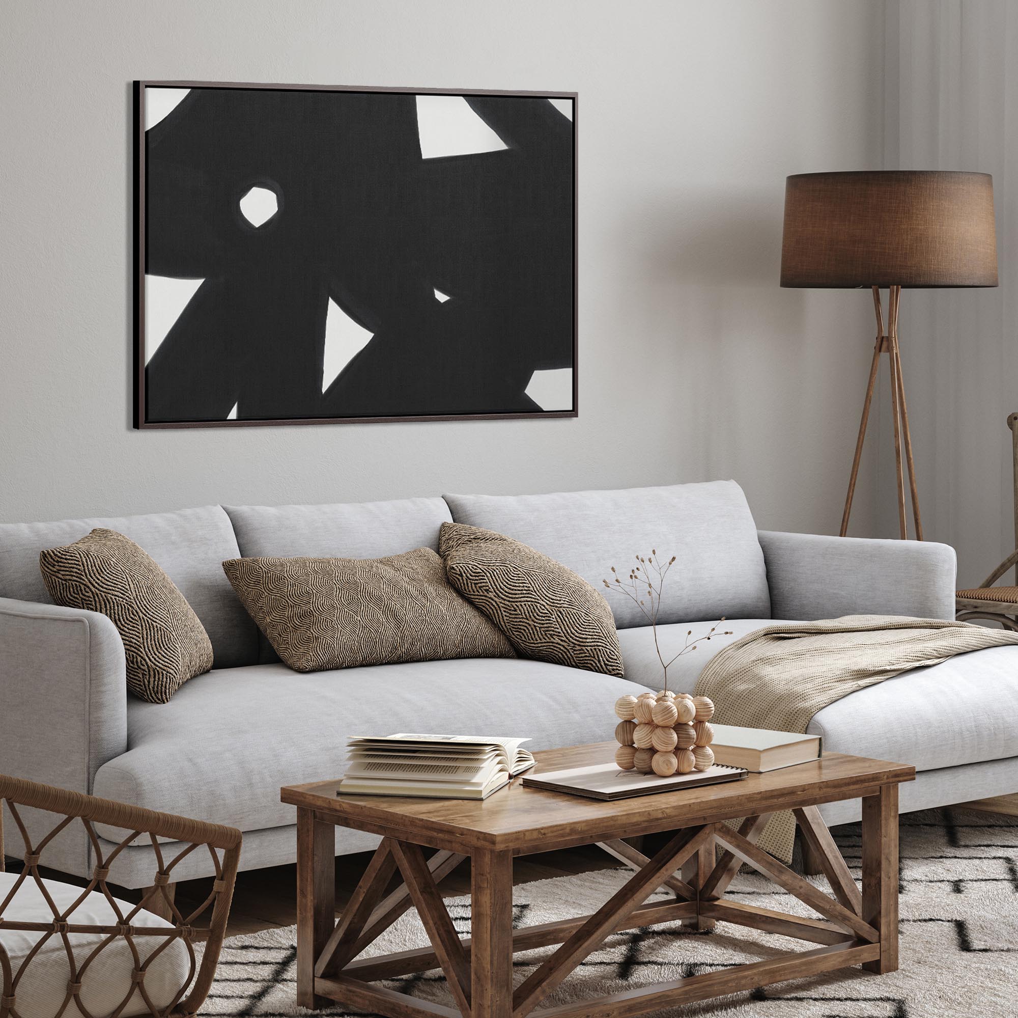 Black & White Abstract Canvas Print