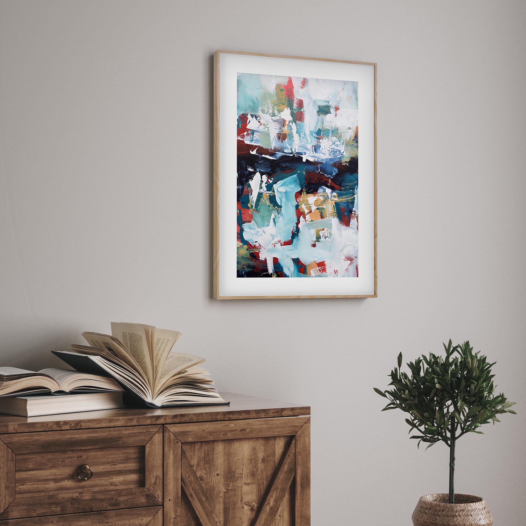 Abstract 222 Framed Art