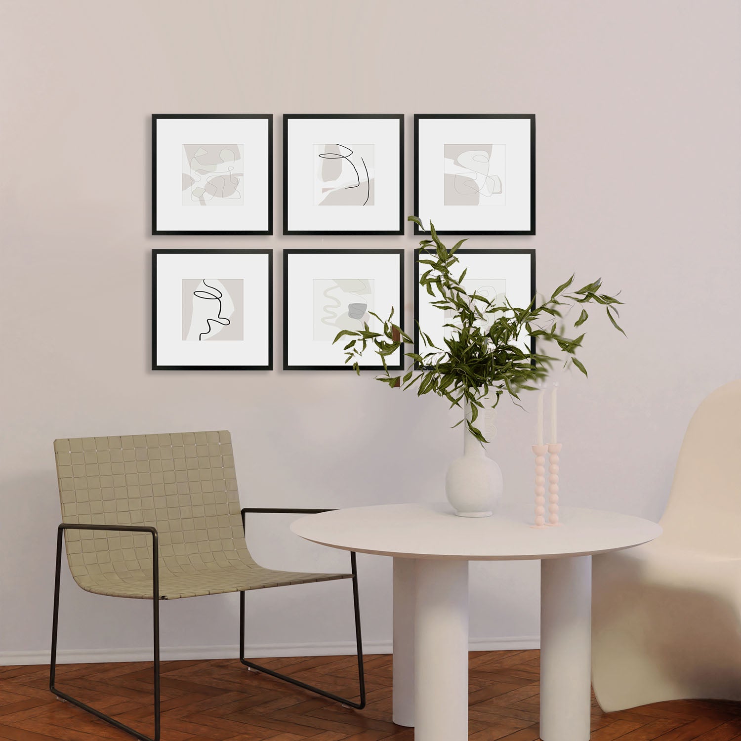 Irrevocable Framed Print Set Of 6-framed-Gallery Wall Art-Abstract House