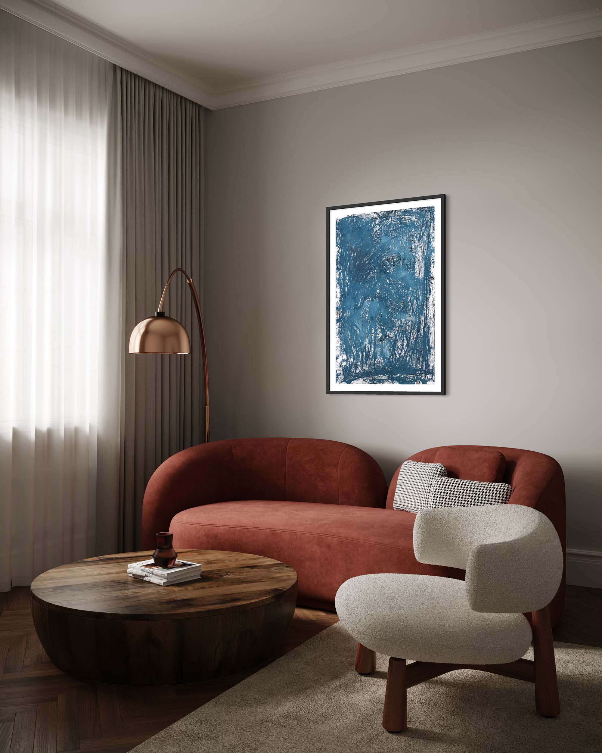 Ocean Of Thoughts | Framed Original Painting