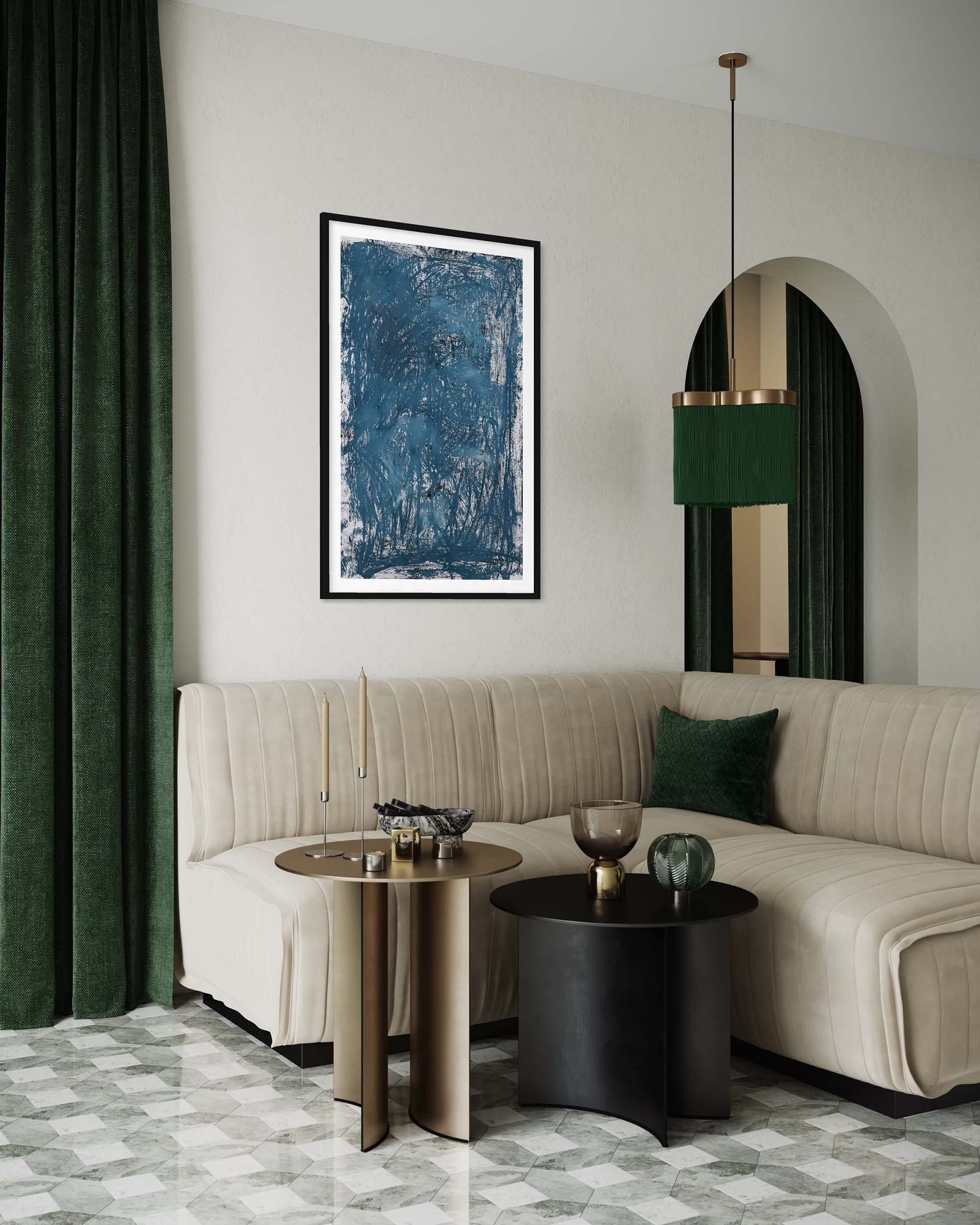 Ocean Of Thoughts | Framed Original Painting