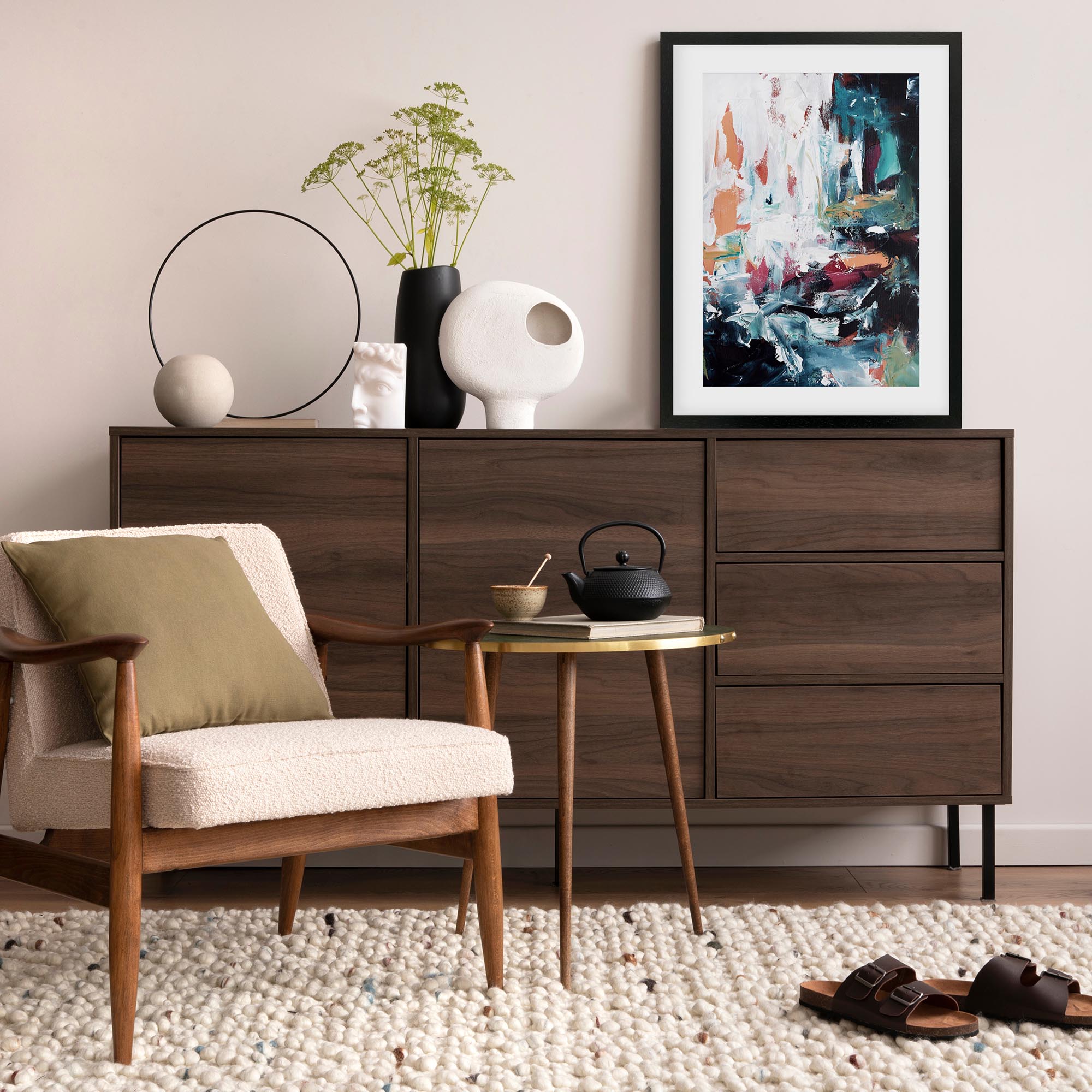 Abstract 256 Framed Art