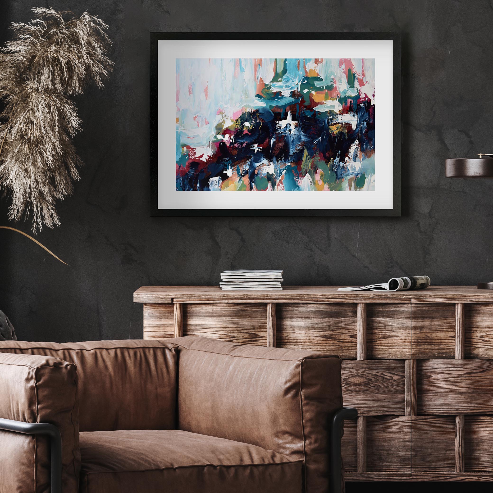 Abstract 377 Framed Art