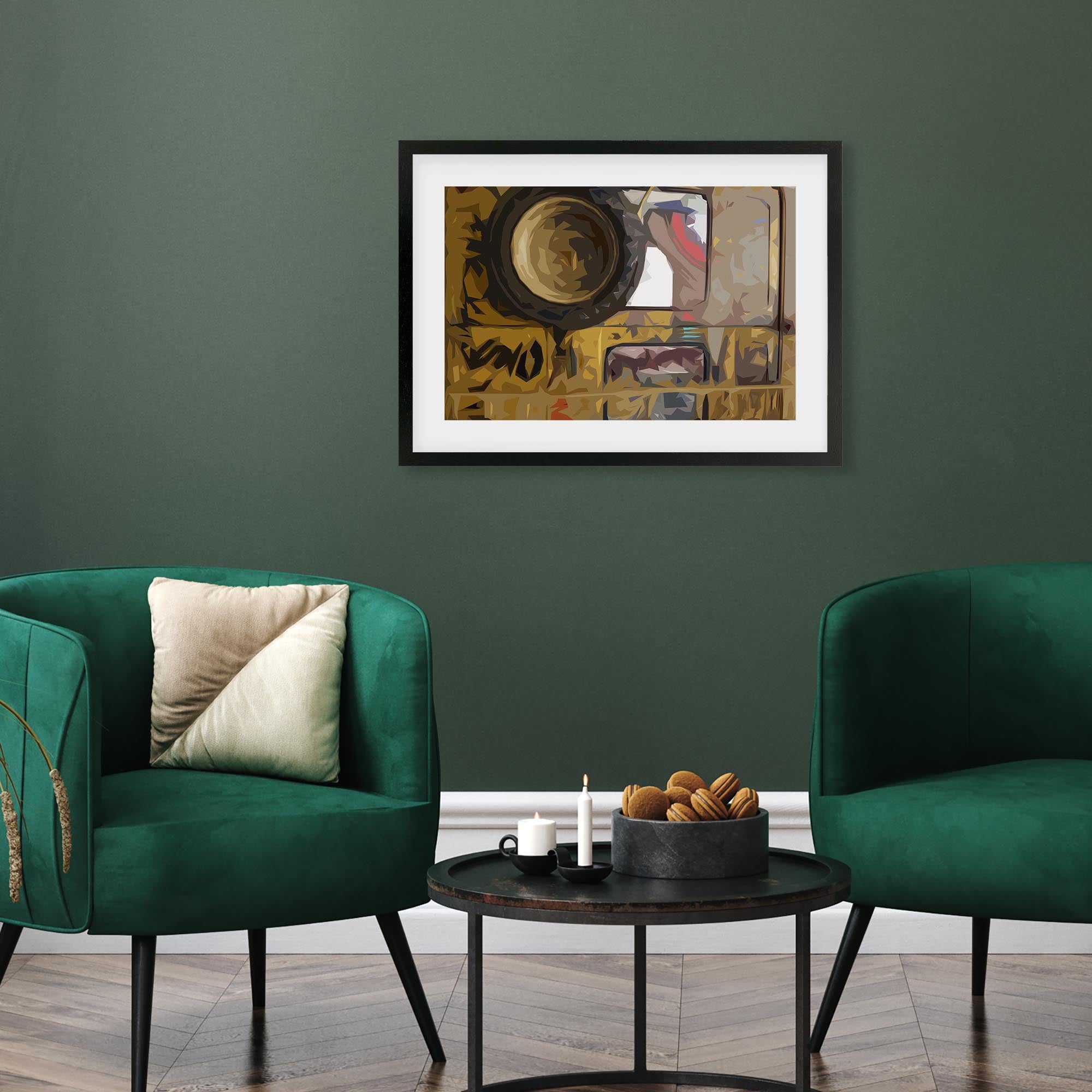 Brushed Abstract Van Framed Art