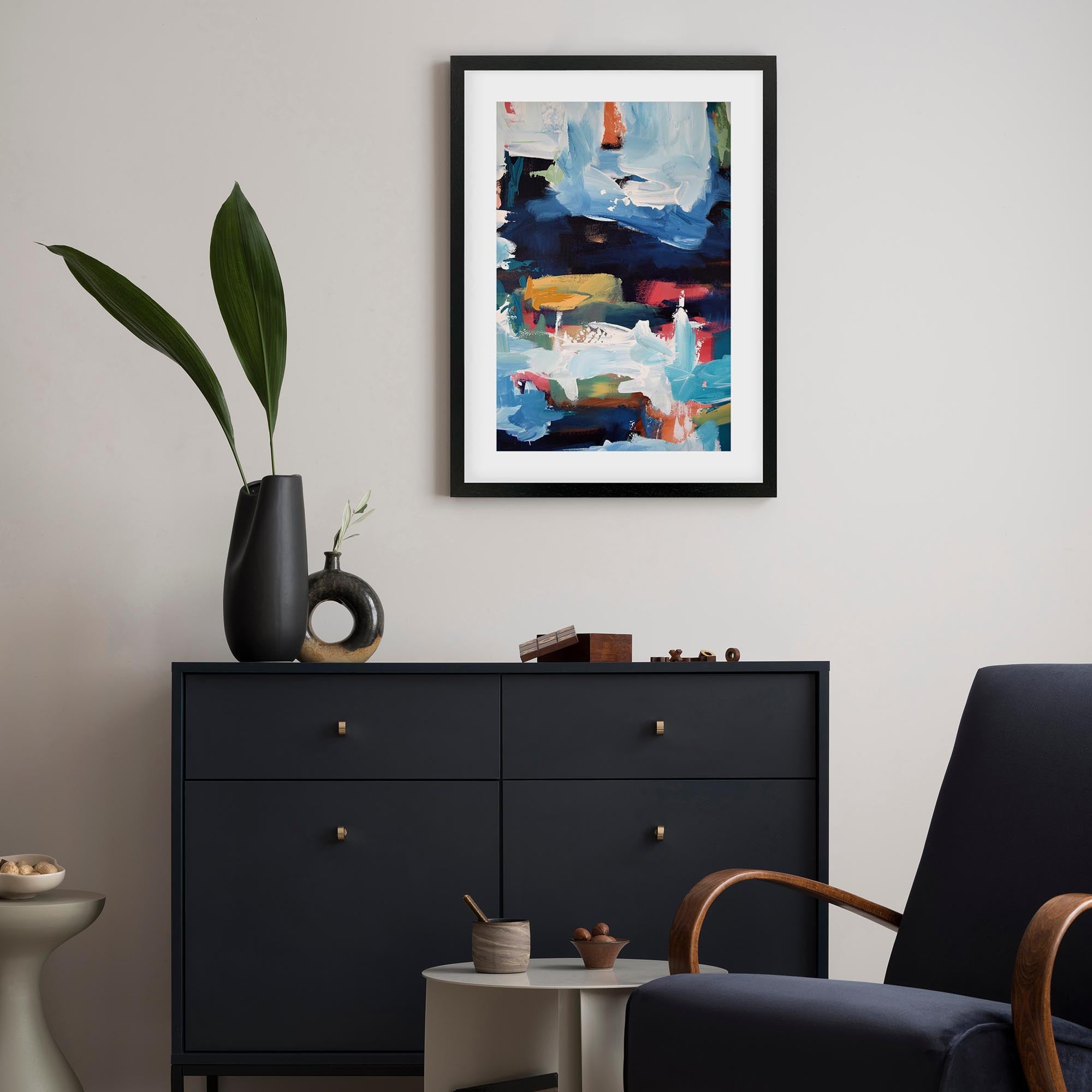 Abstract 351 Framed Art