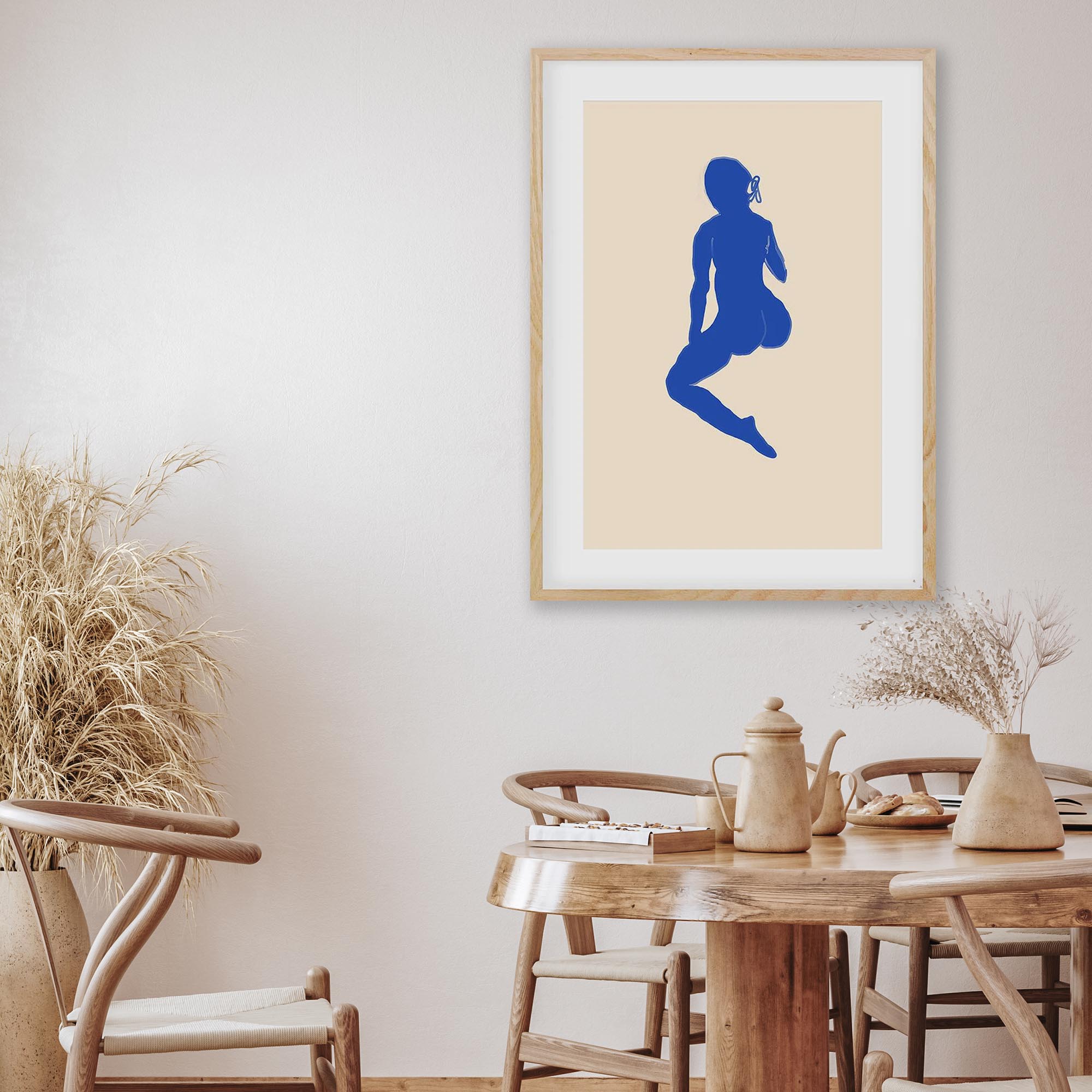 Matisse Female Seated Nude Art Print-Abstract House