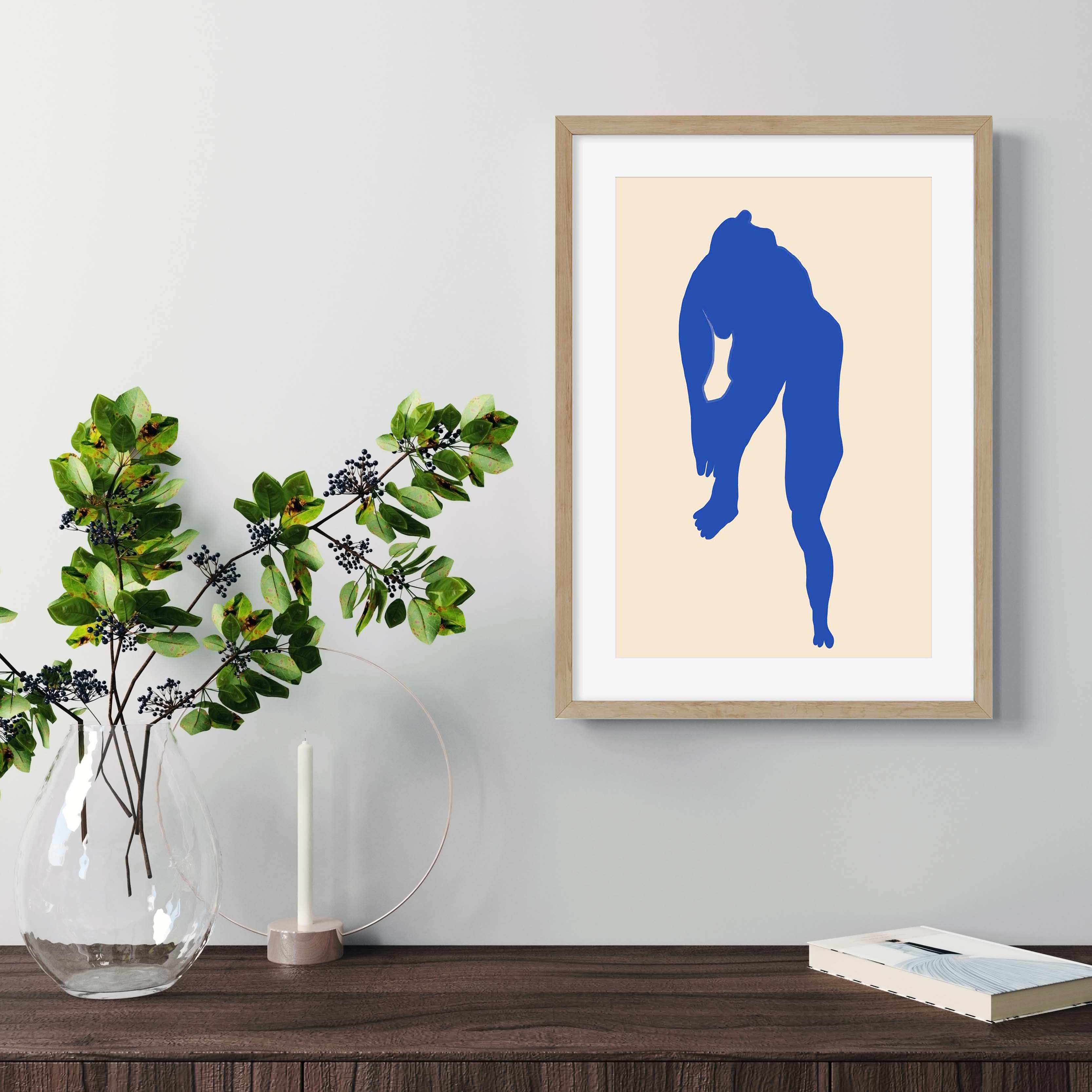 Matisse Female Nude Art Print-Abstract House