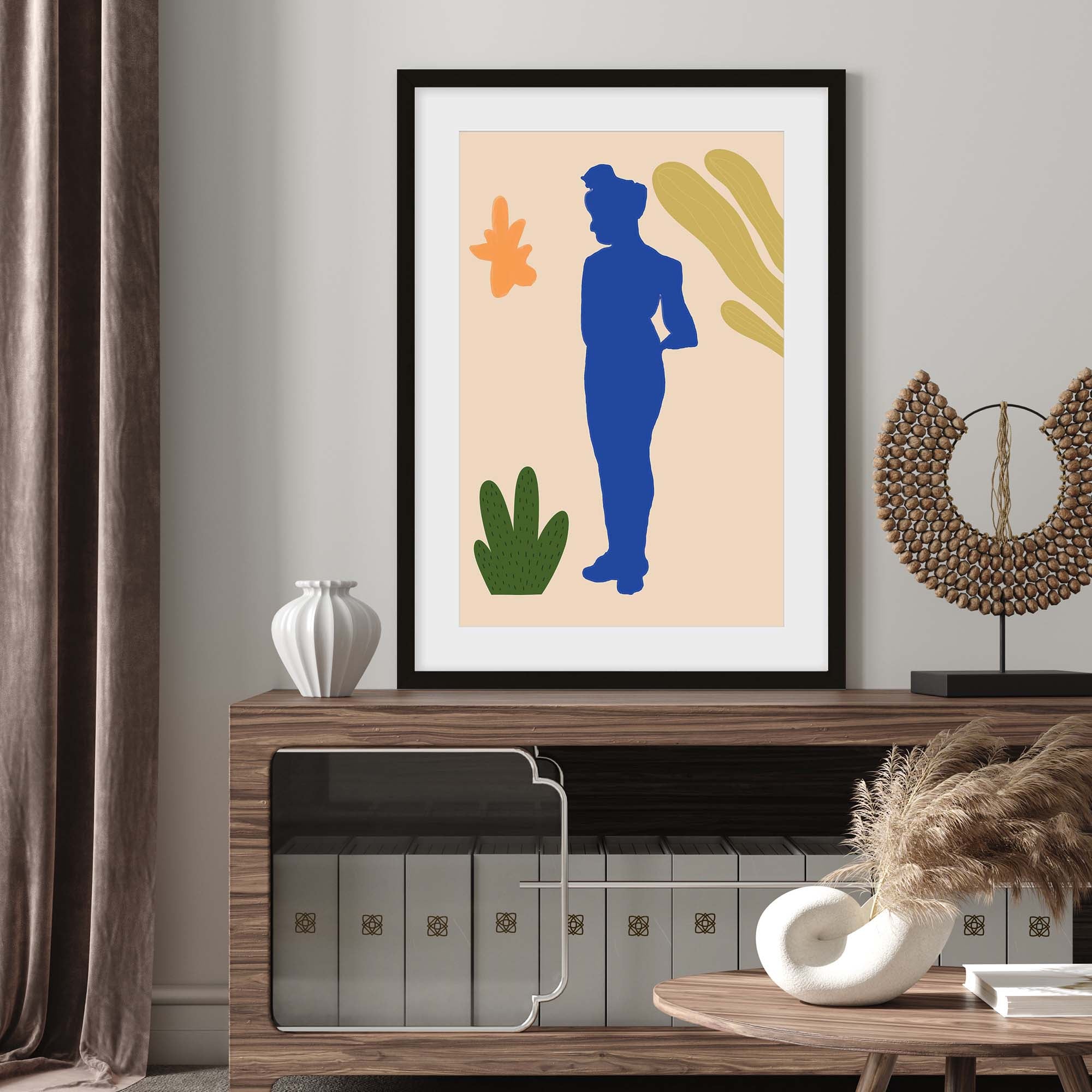 Matisse Floral Nude Art Print-Abstract House
