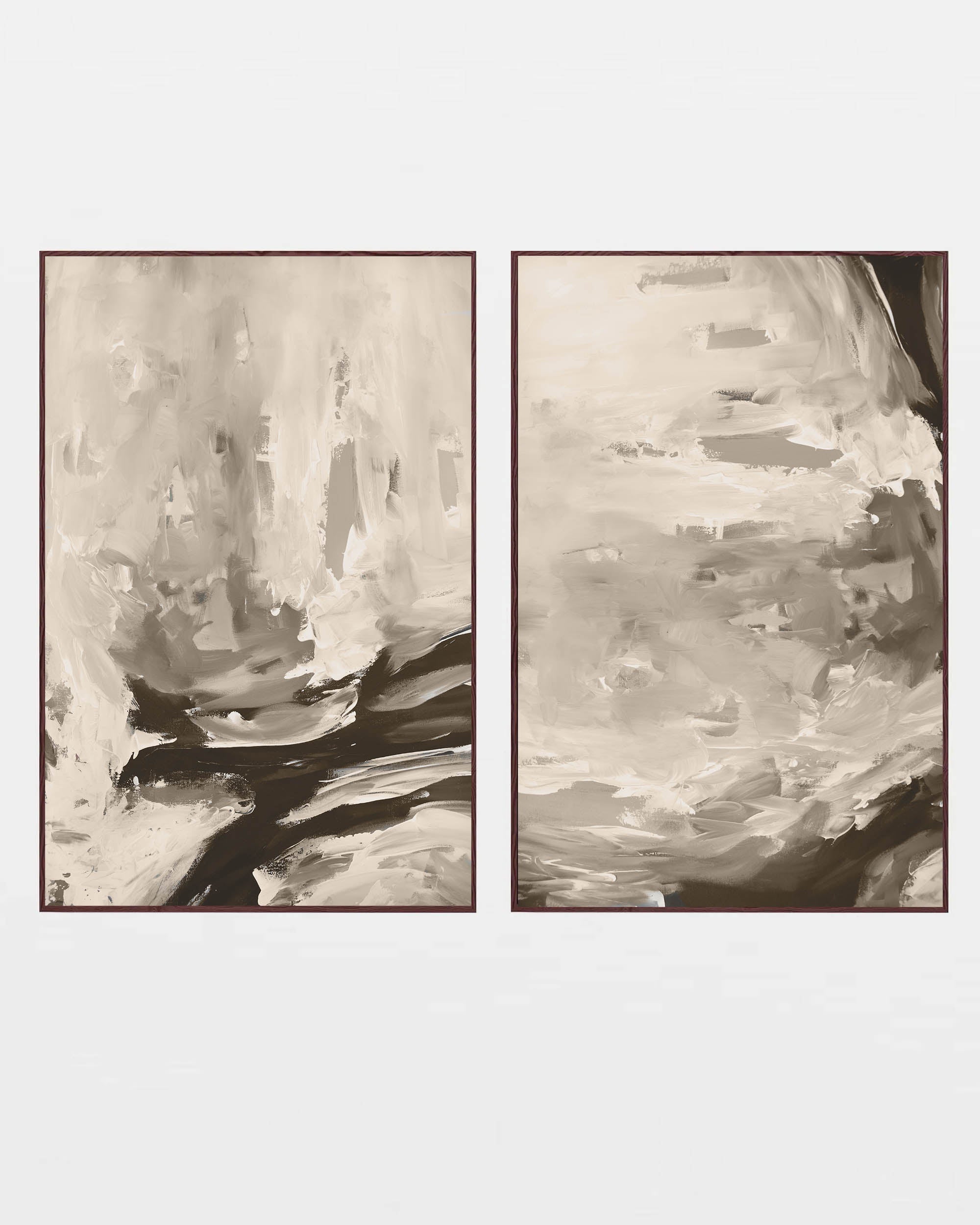 Misty Valley - Set Of 2 Prints