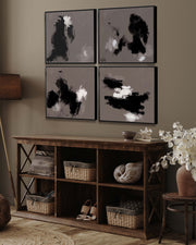 Dark Hues Canvas Art Set Of 4