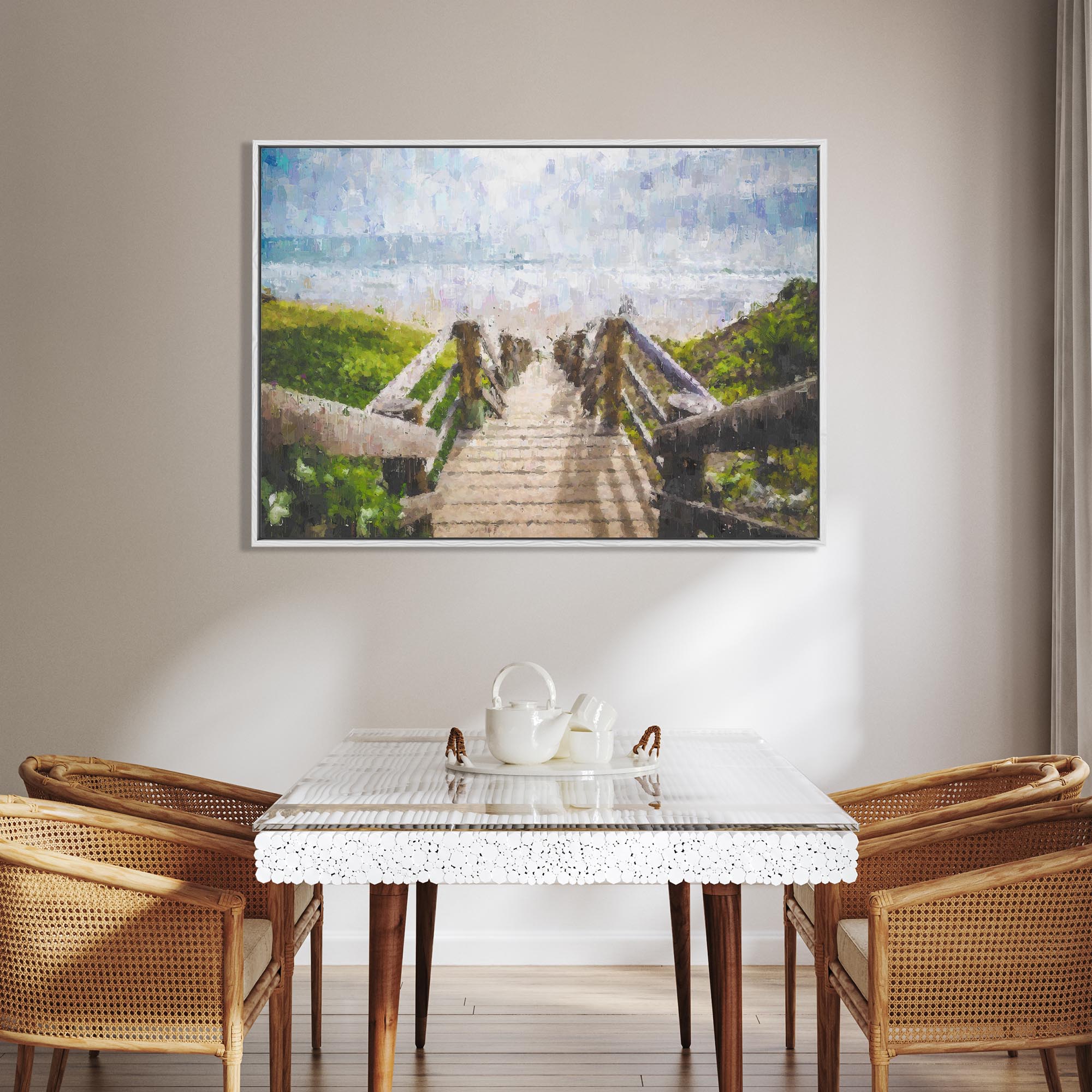Path To The Beach Canvas Print-Abstract House