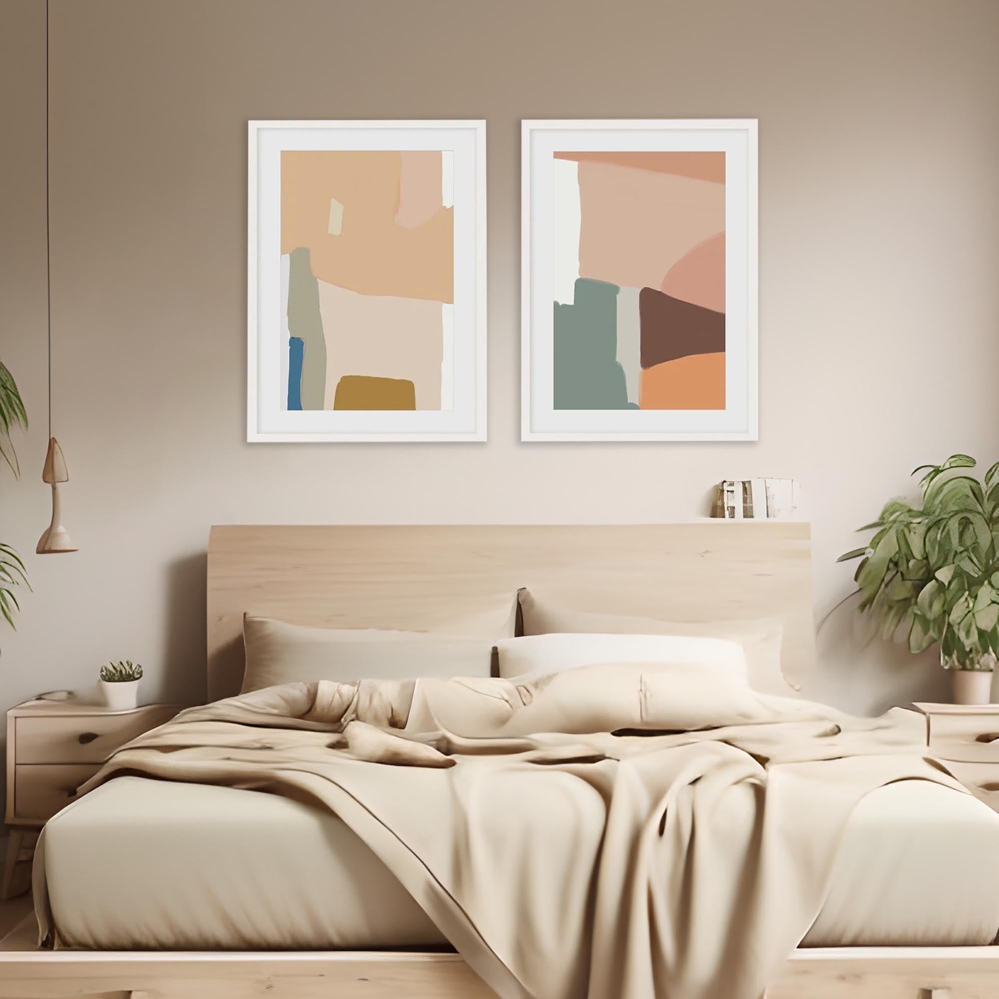 Modern Shapes - Print Set Of 2-Abstract House