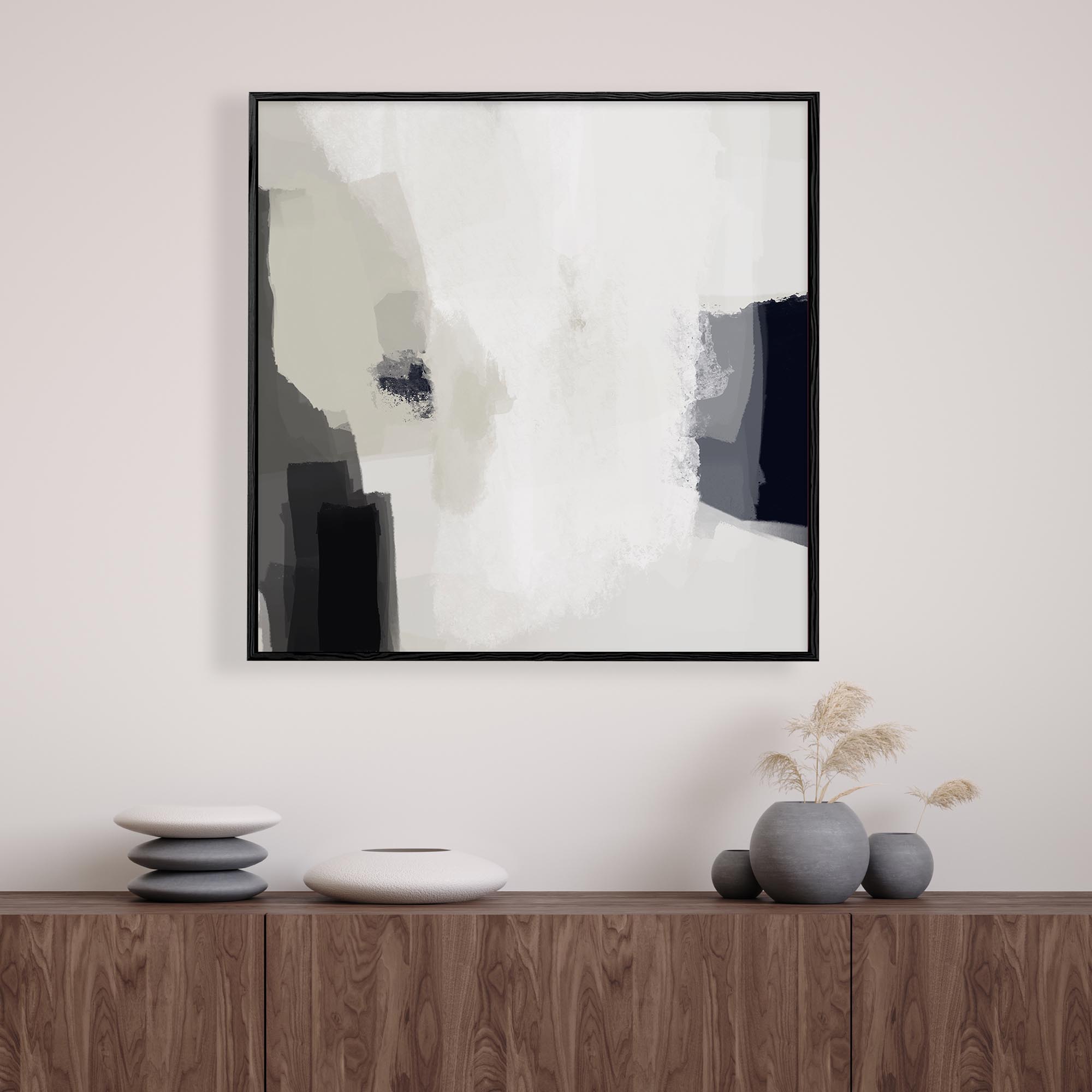 Mono Expressions Framed Canvas