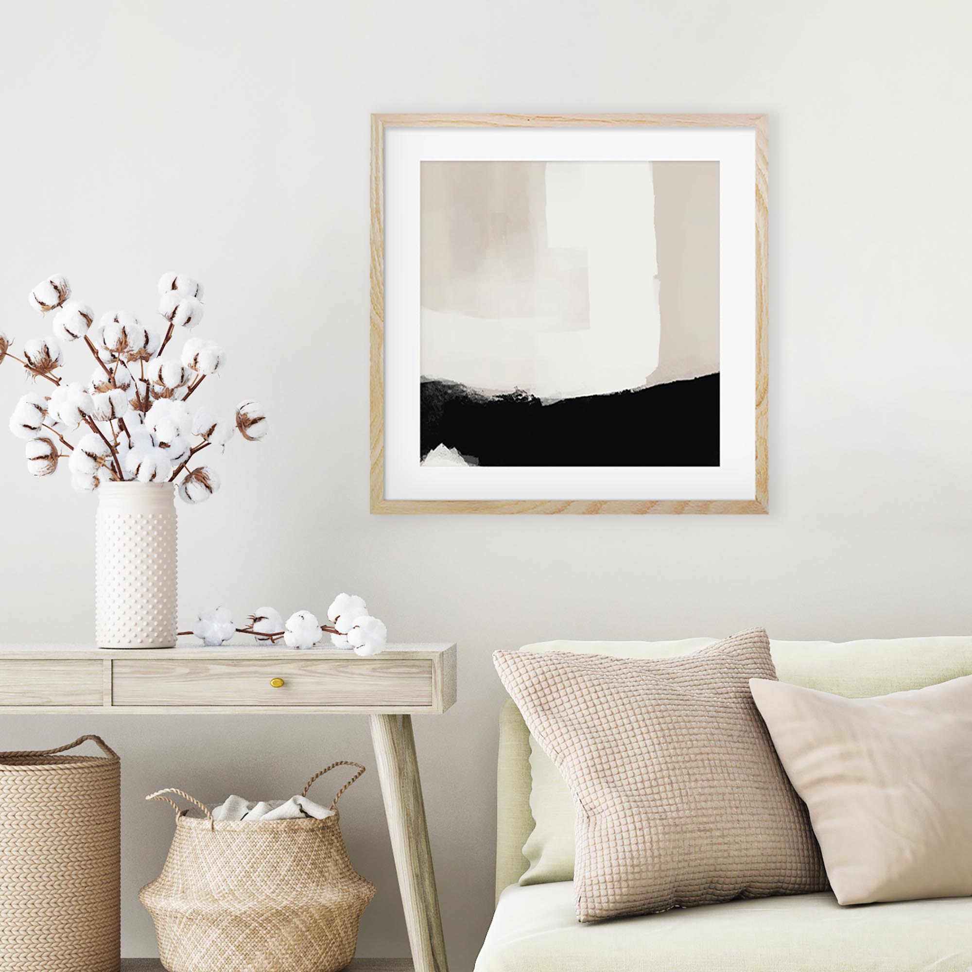 Neutral Haze II Framed Art-Abstract House