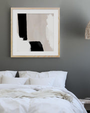 Neutral Haze III Framed Art-Abstract House