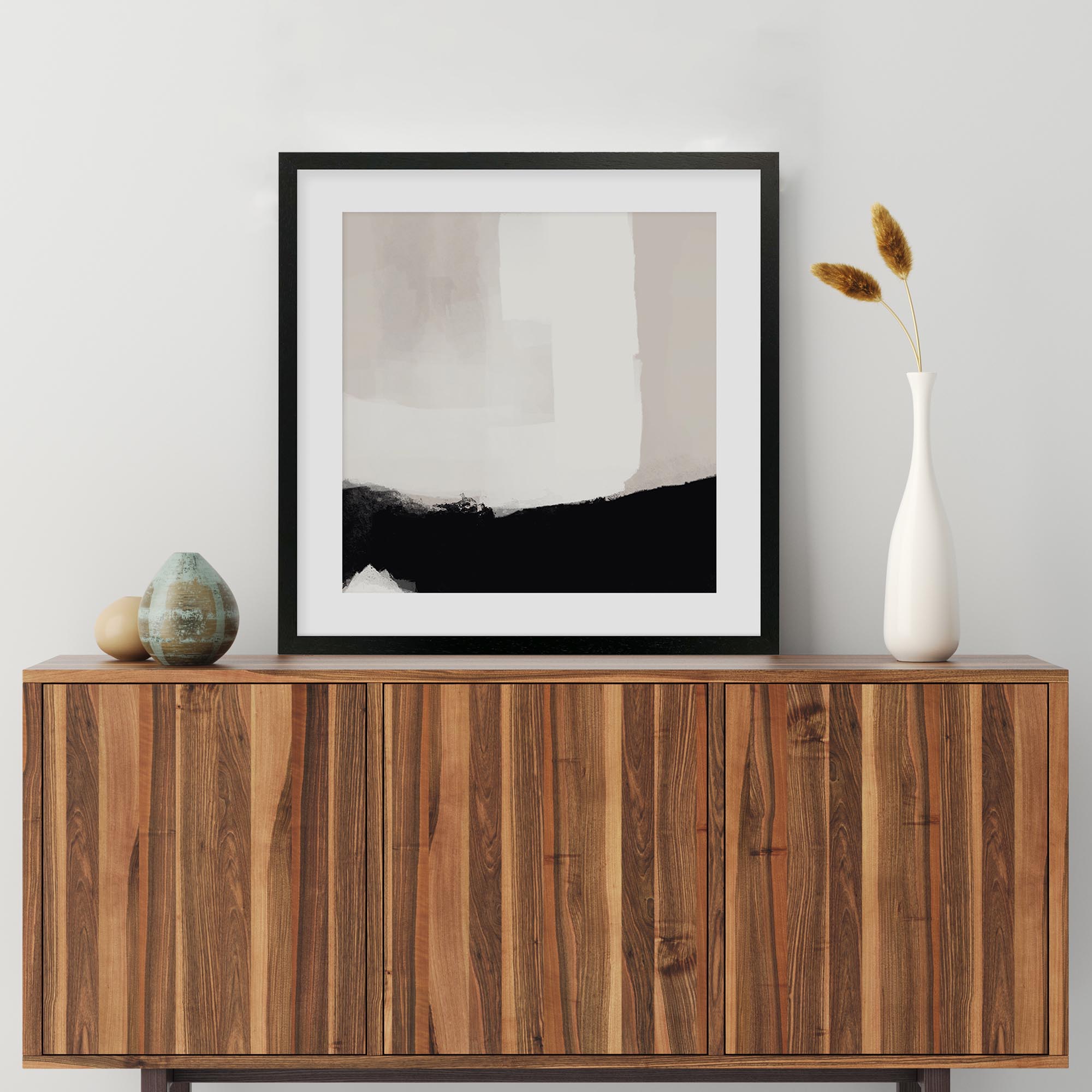 Neutral Haze II Framed Art-Abstract House