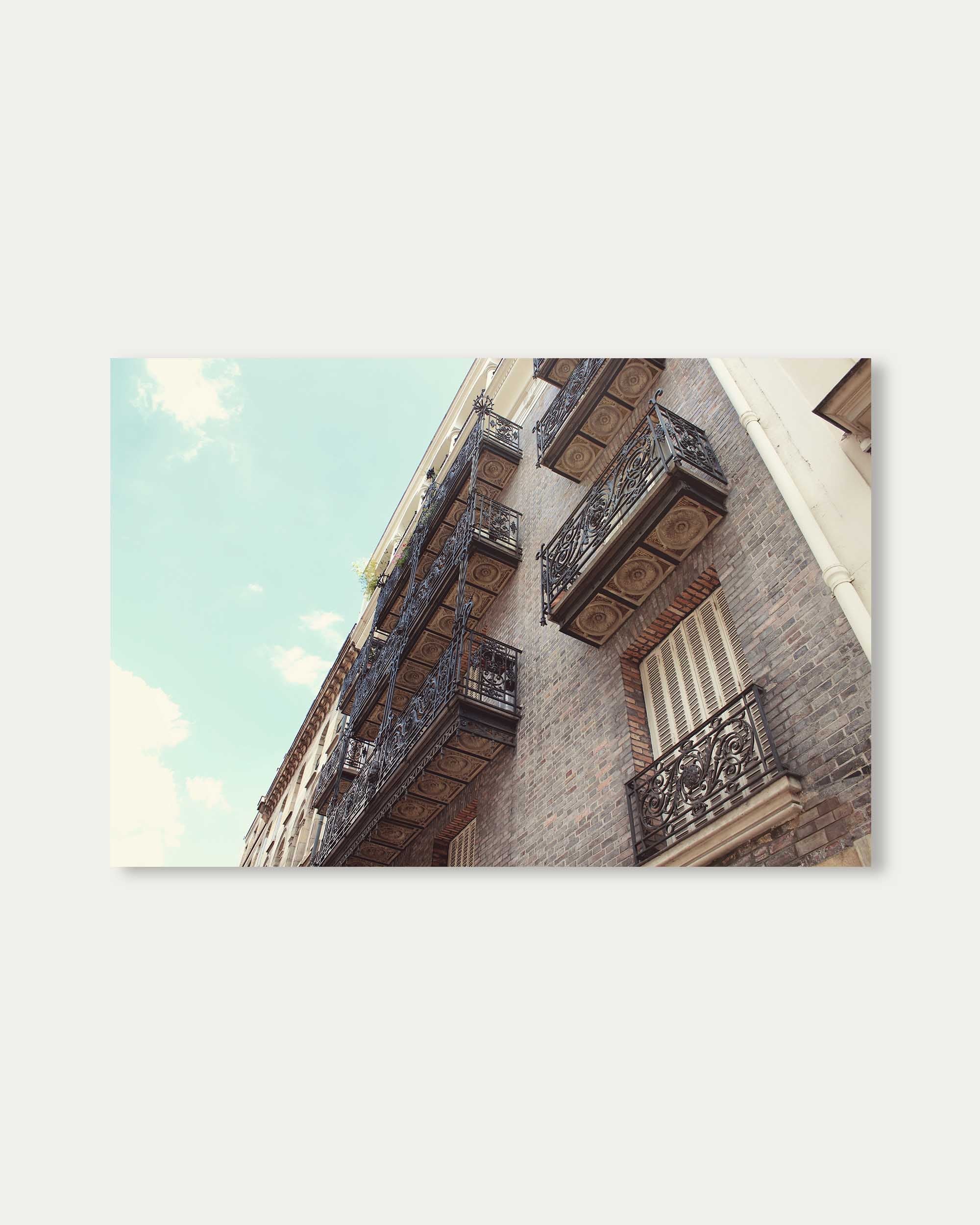 Paris Balconies II Art Poster