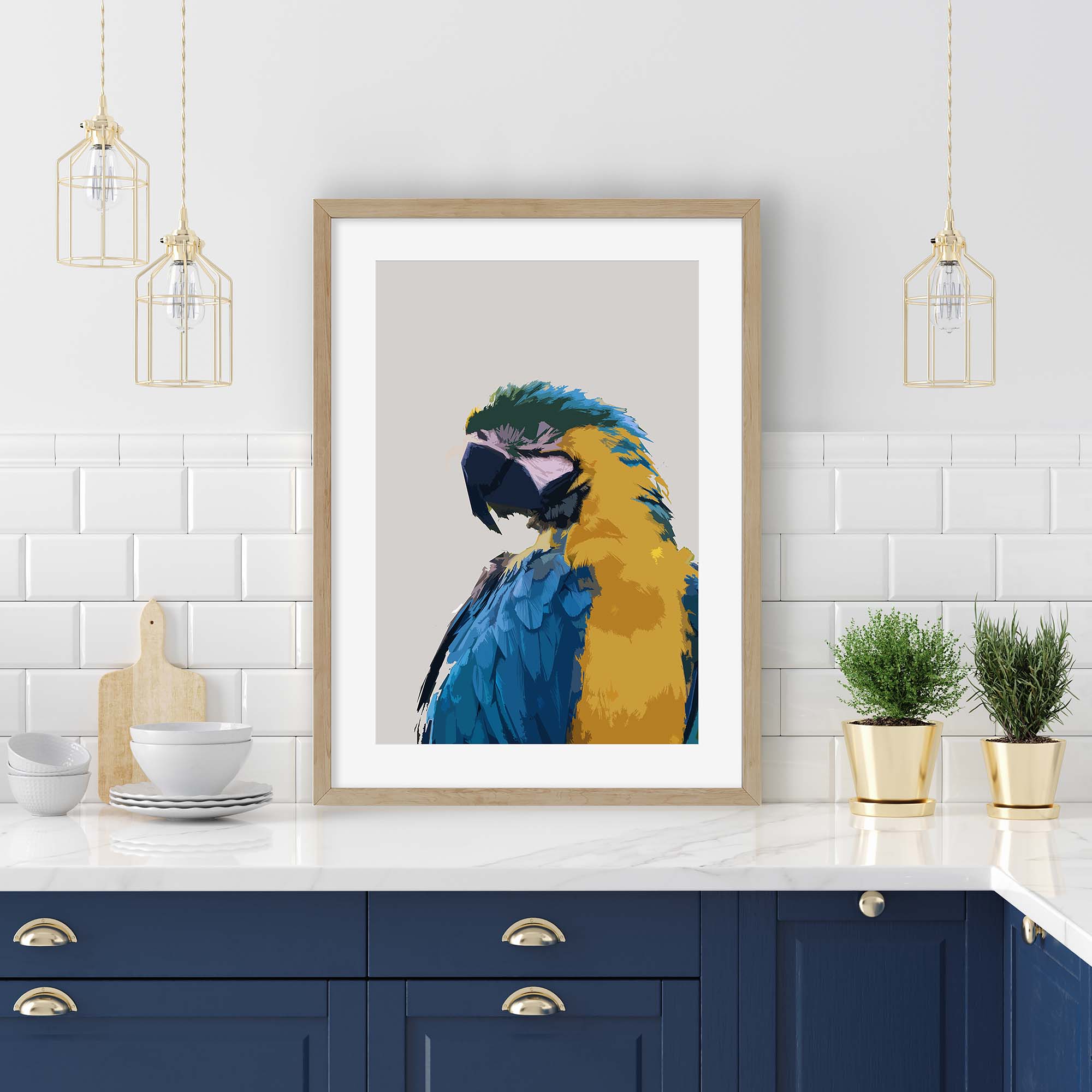 Parrot Illustrated Art Print