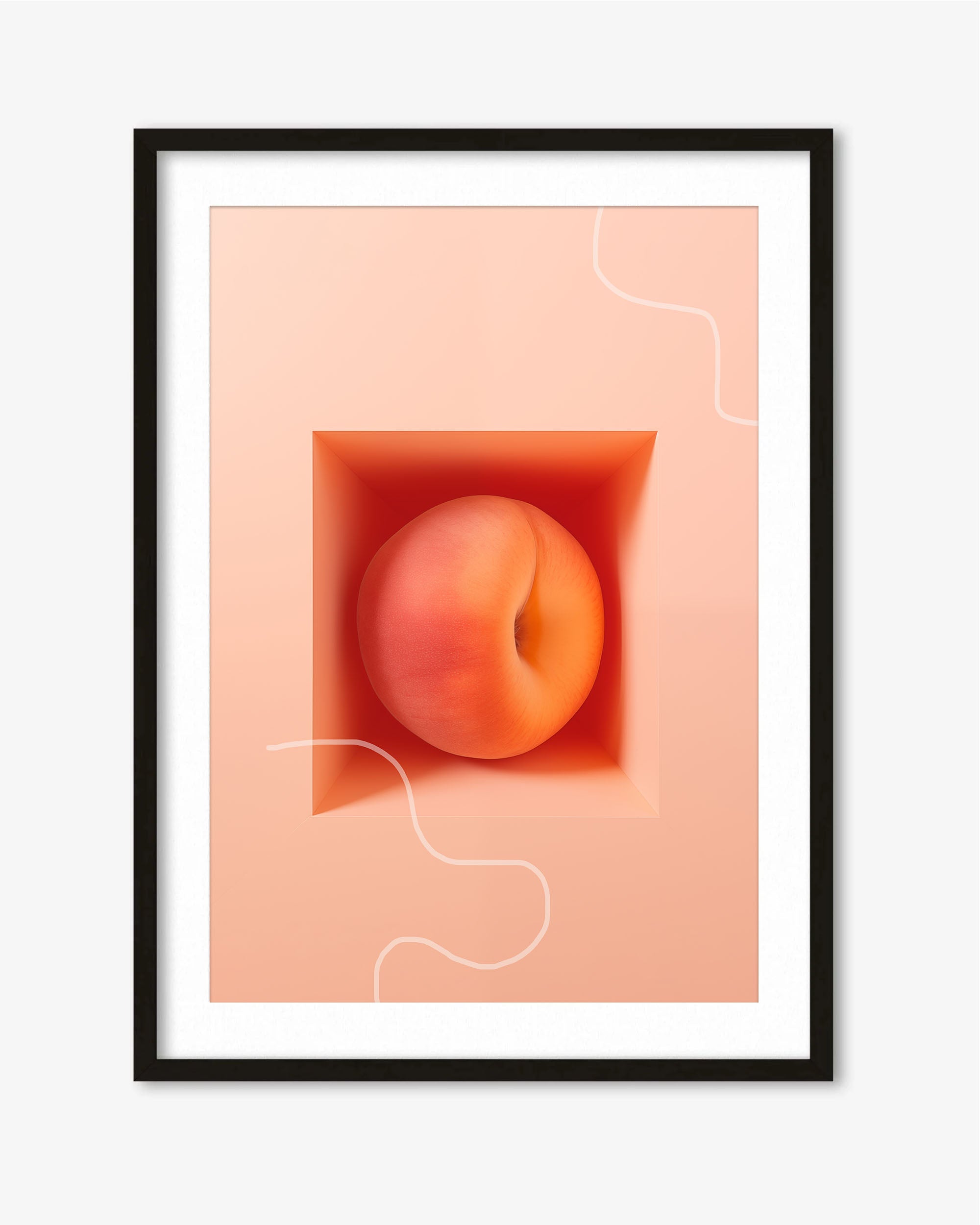 Peach Dreams Art Print