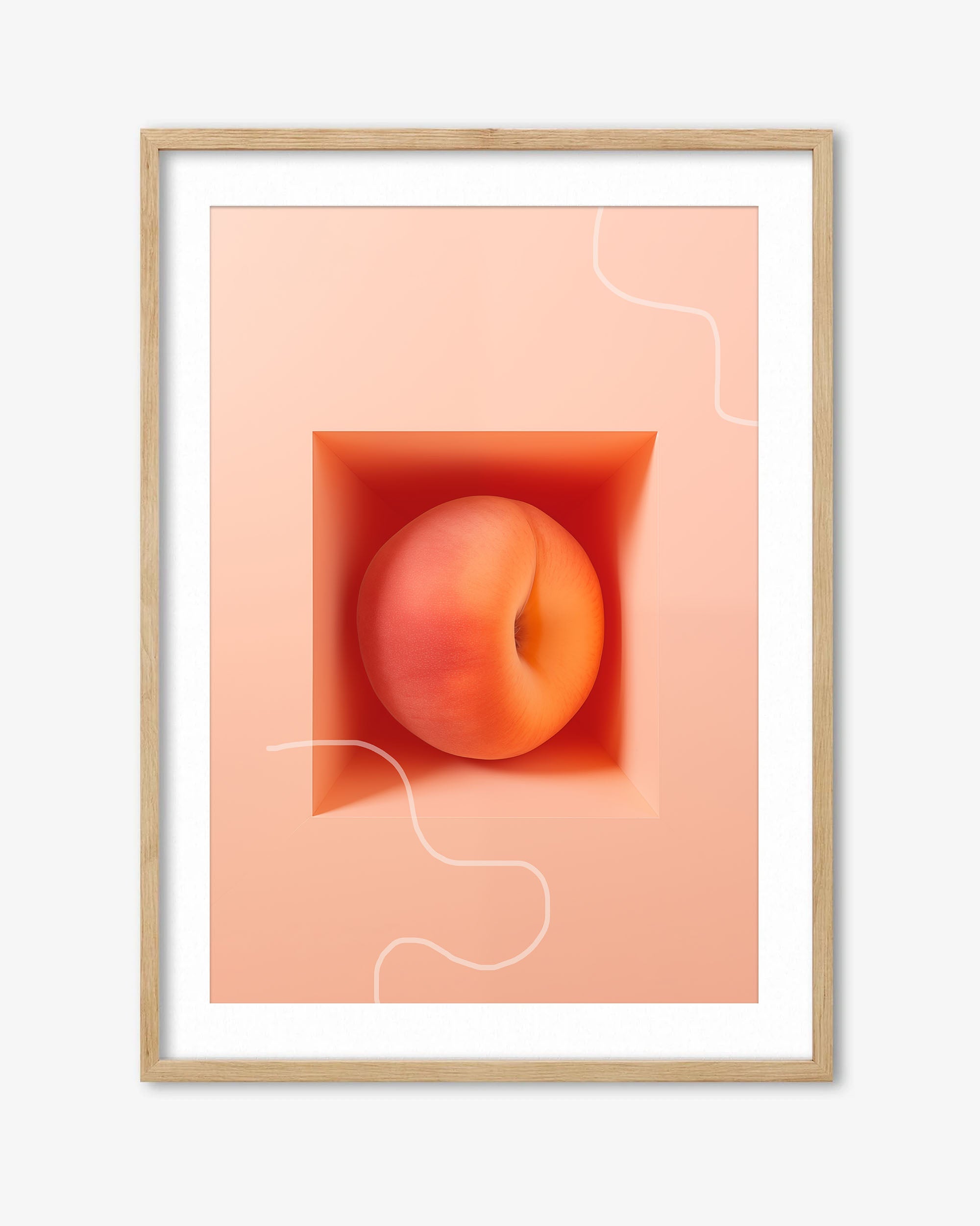 Peach Dreams Art Print