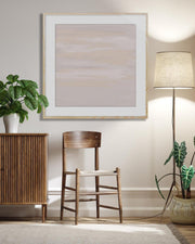 Abstract Peach Sky Framed Art-Abstract House