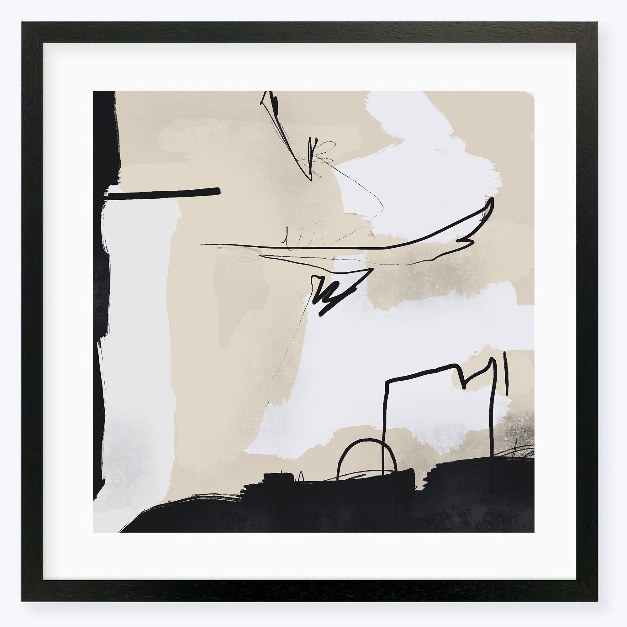 Pillow Talk II Framed Art-Abstract House