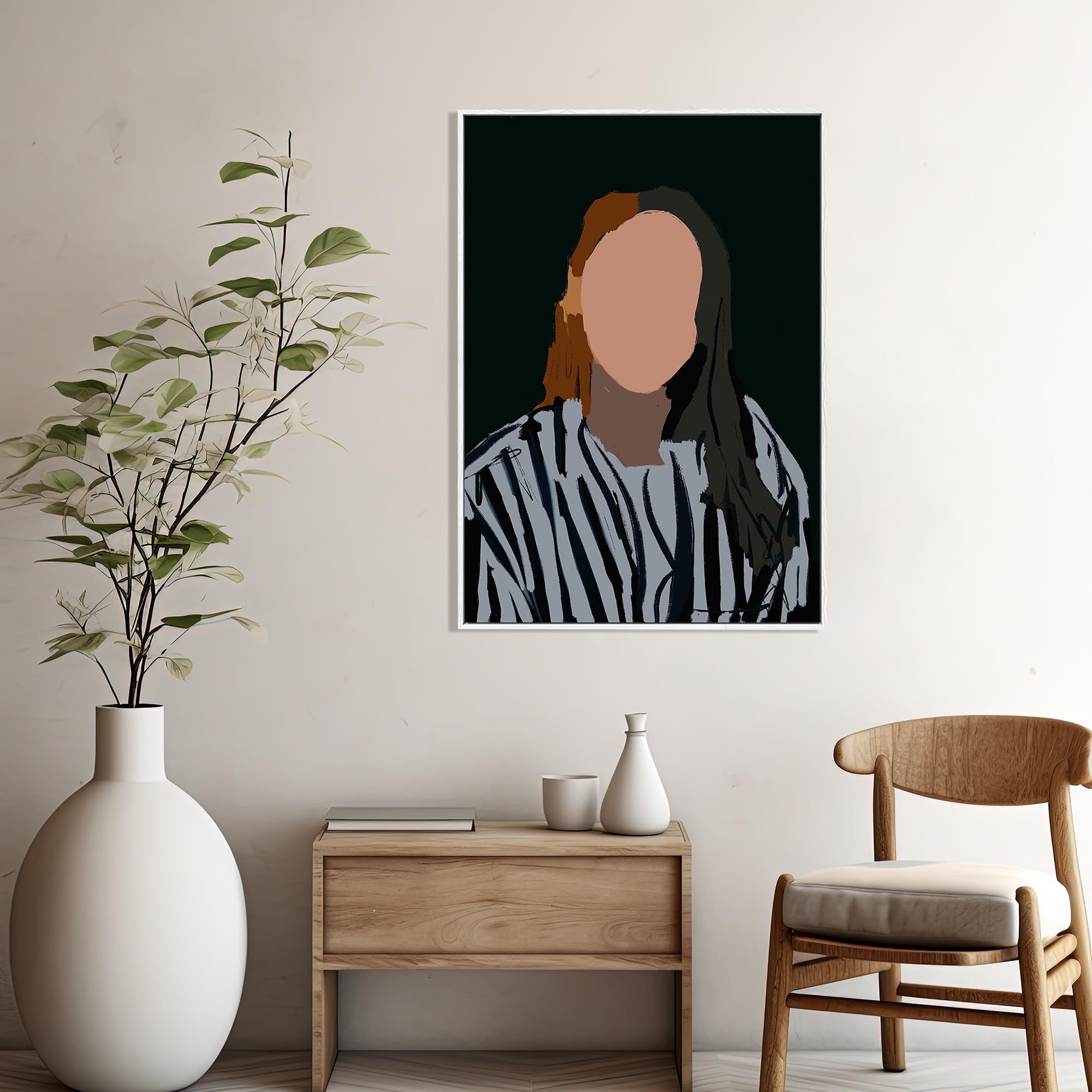 Staring At You In The Mirror Canvas Art Print