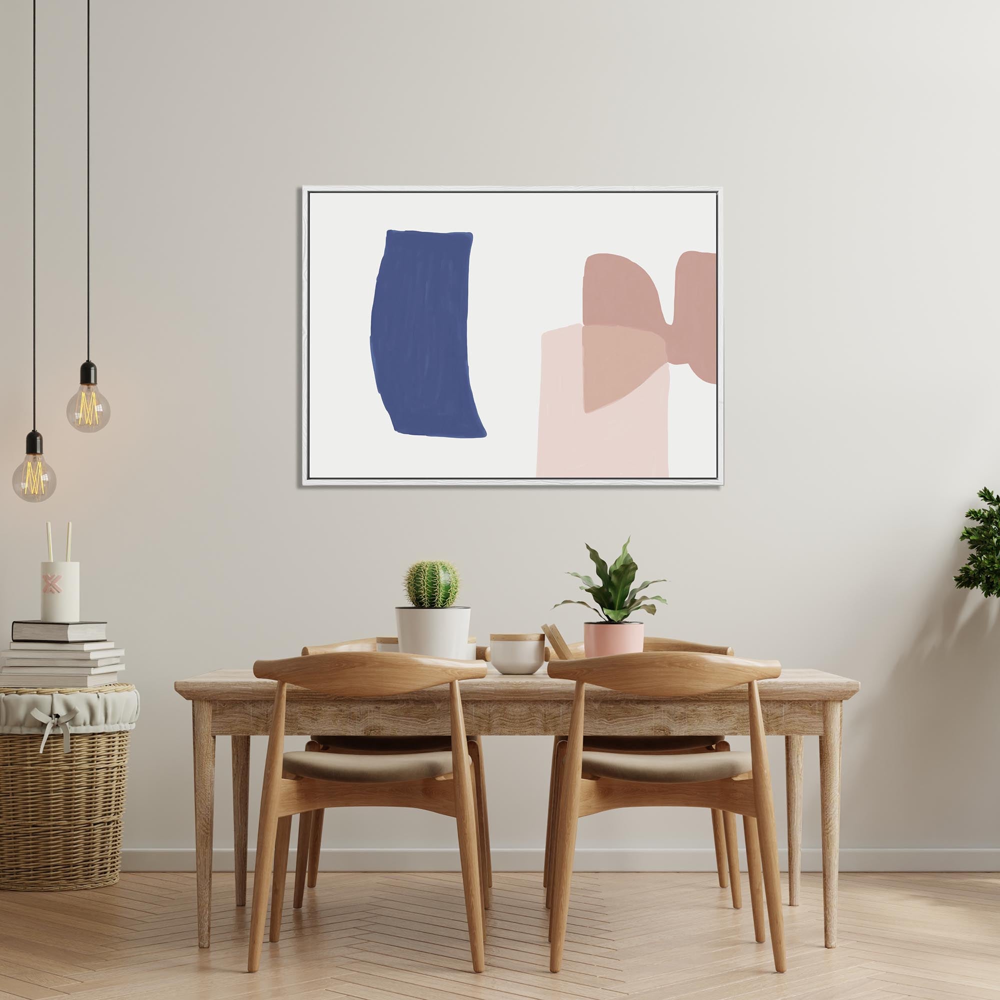Soft Colours Abstract Canvas Print-Abstract House