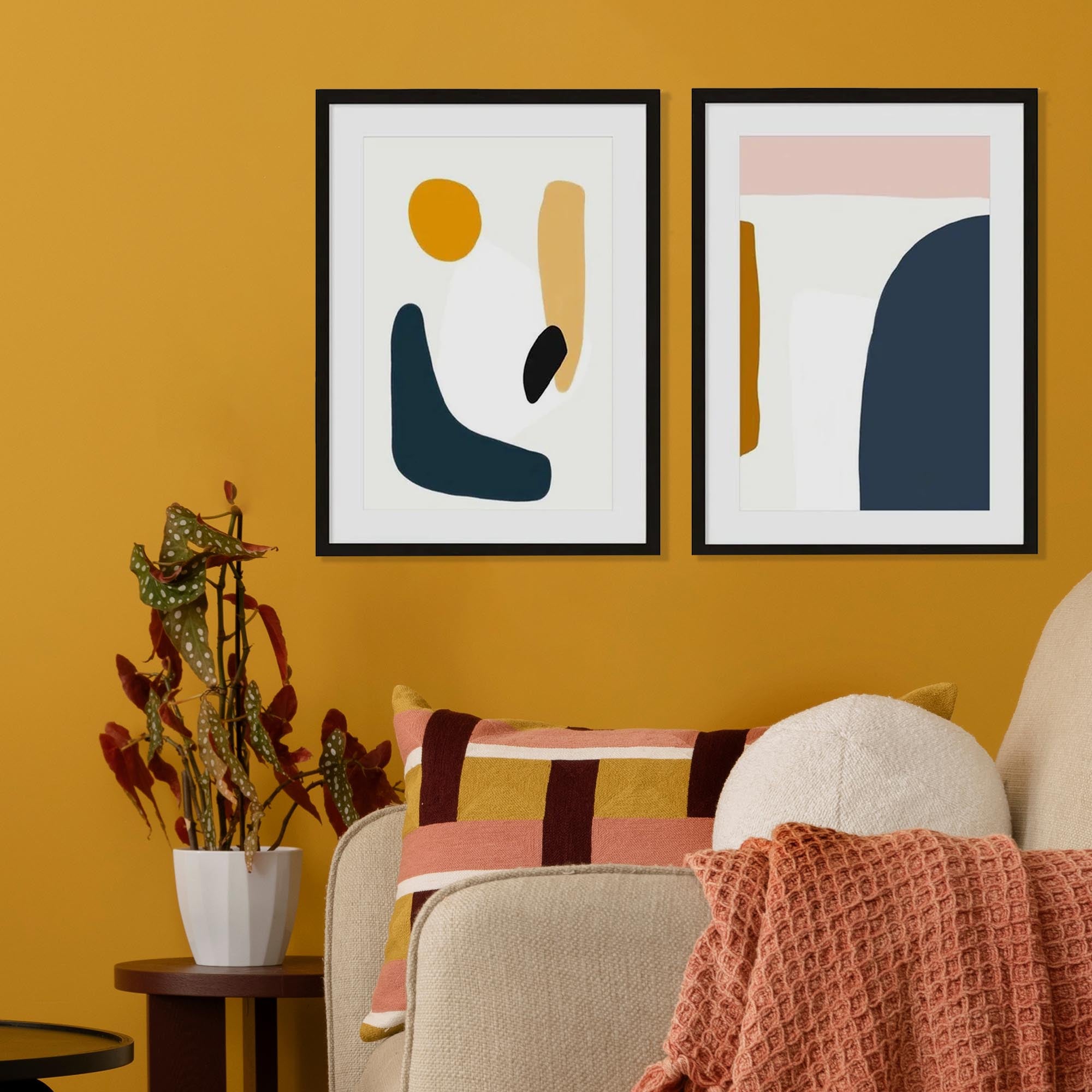 Playful Abstract Colours - Print Set Of 2-Abstract House
