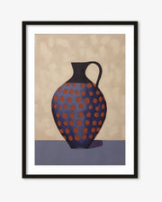 Purple And Terracotta Pot Art Print
