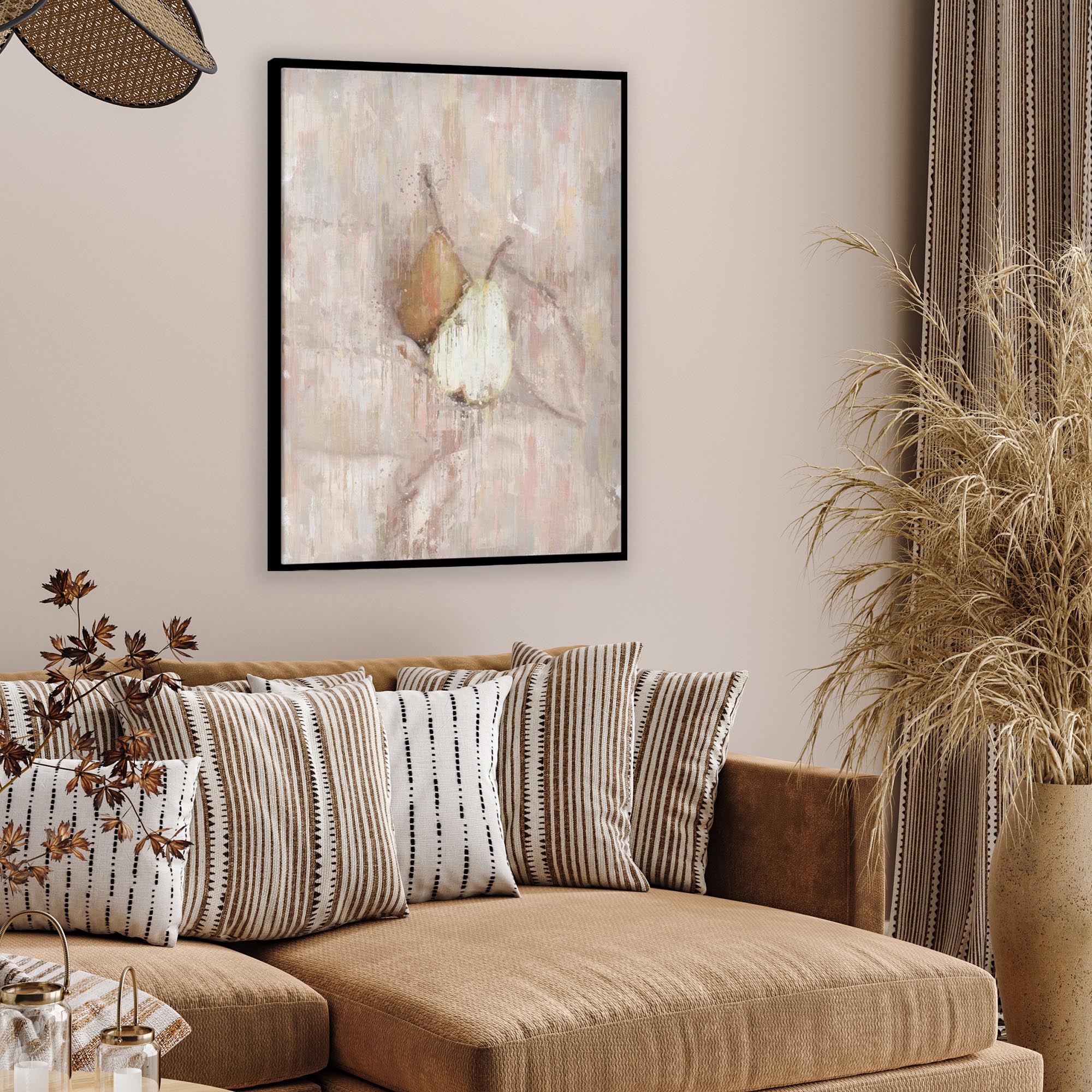 Pears Still Life Painting Canvas Print-Abstract House