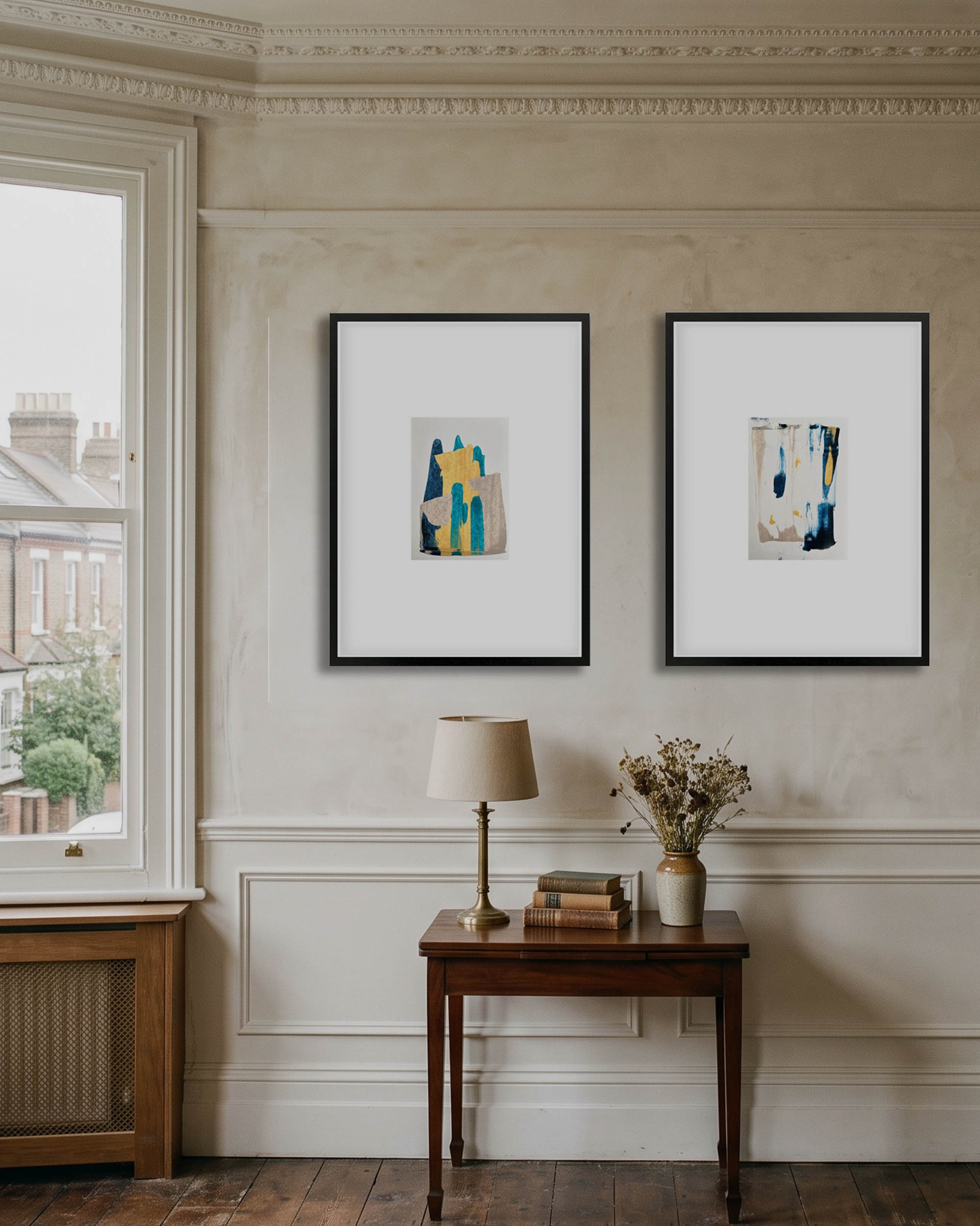 The Riddle Duo | Framed Original Painting Diptych