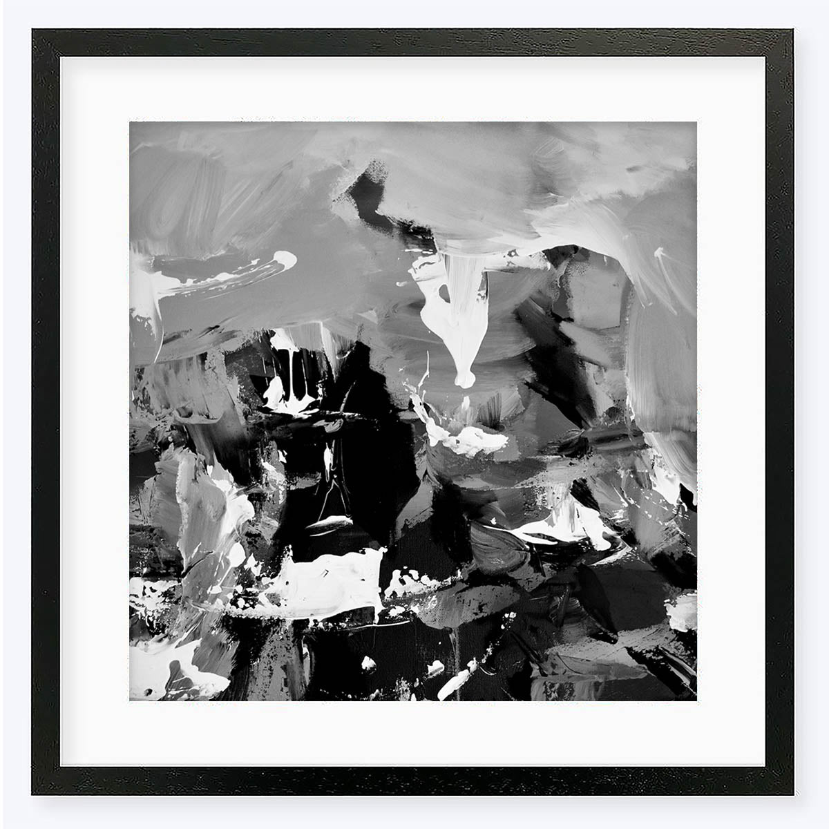 Black Abstraction II Framed Art