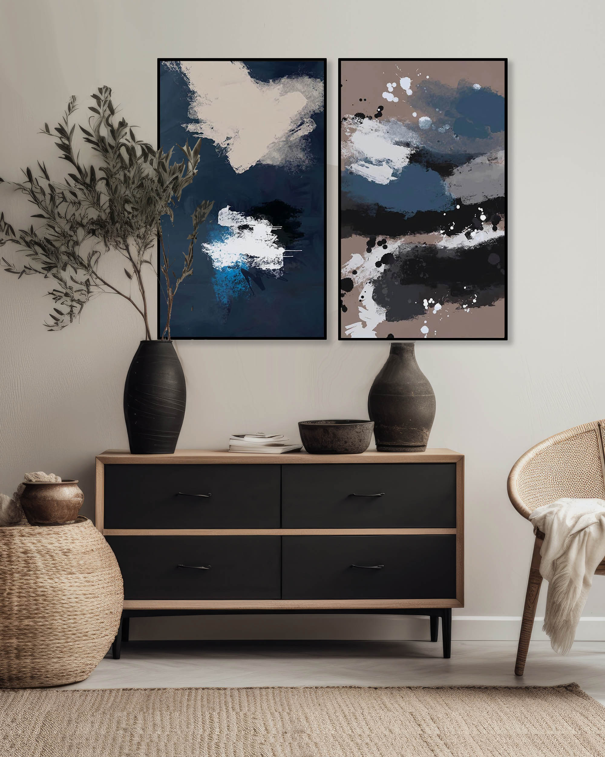 Sierra Framed Canvas Set Of 2
