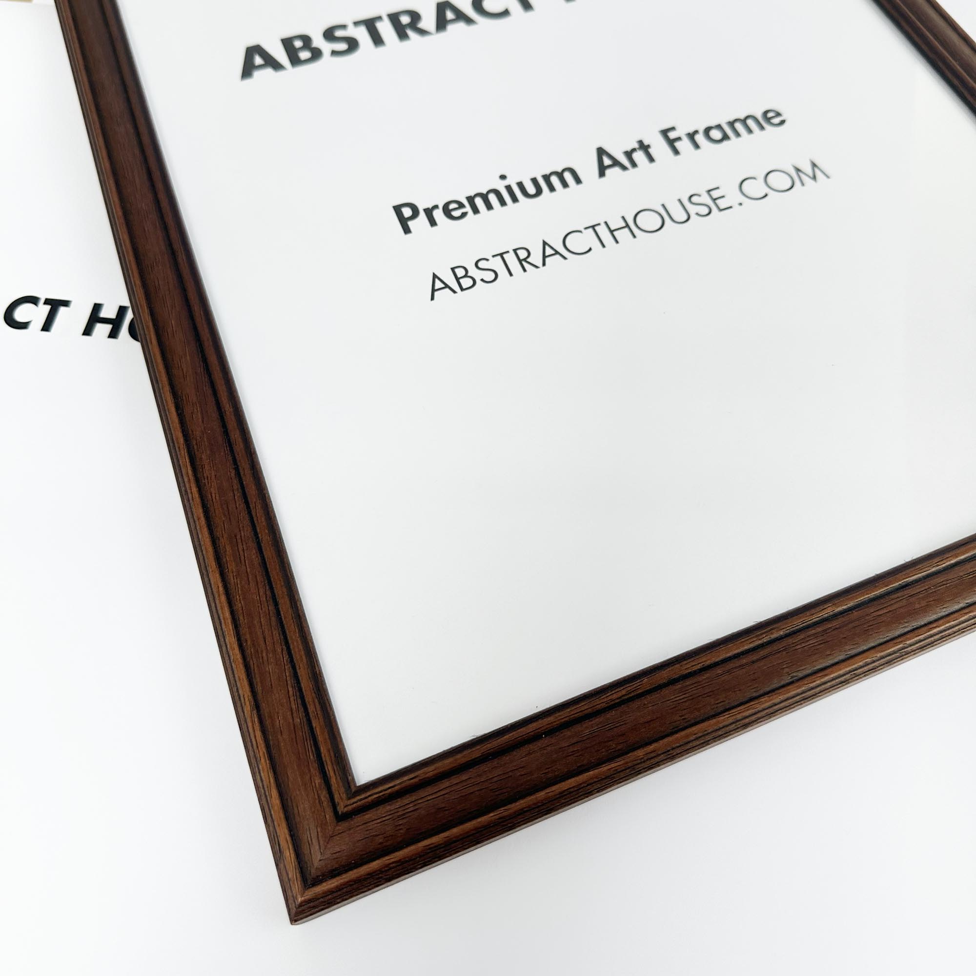 Step Walnut Picture Frame-Abstract House