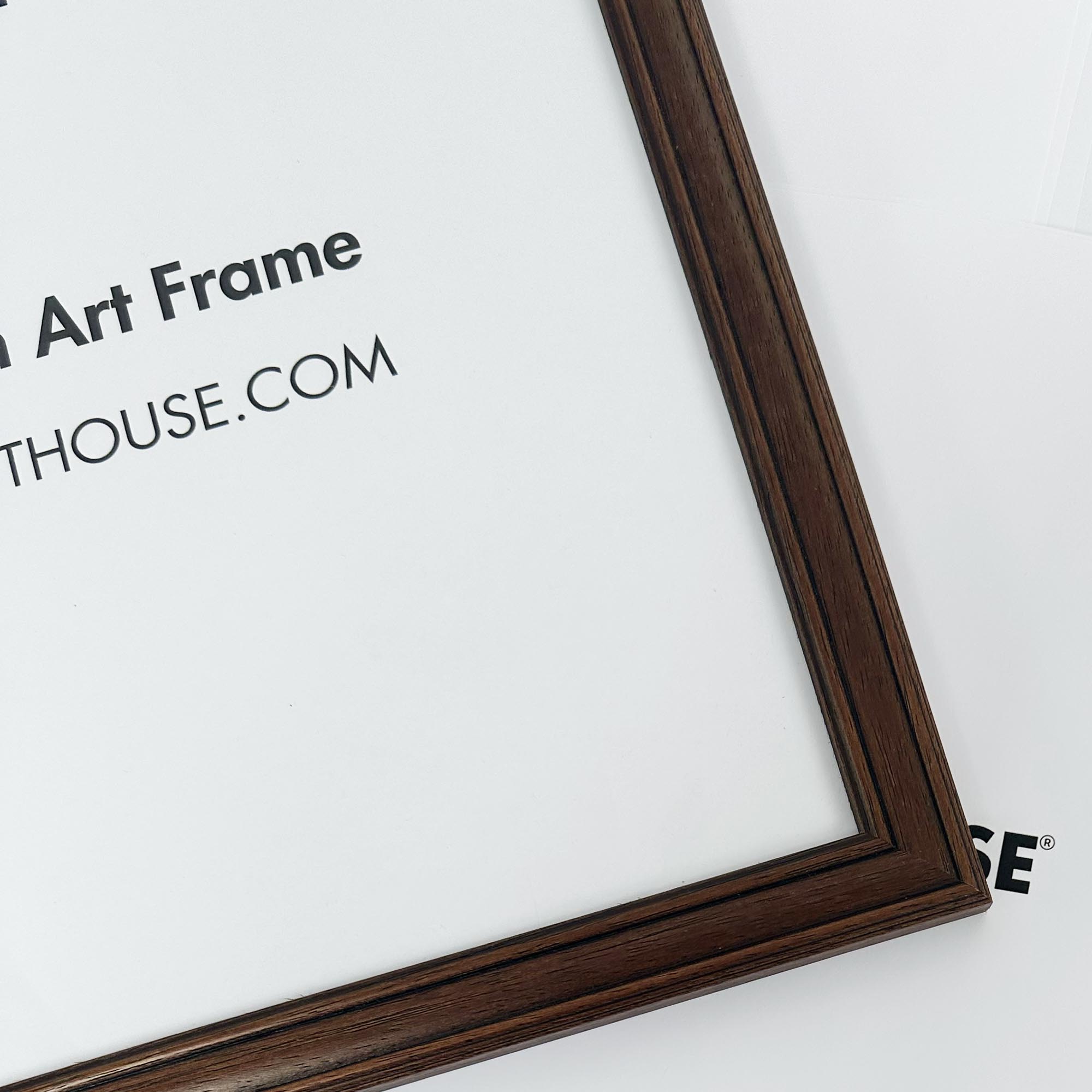 Step Walnut Picture Frame-Abstract House