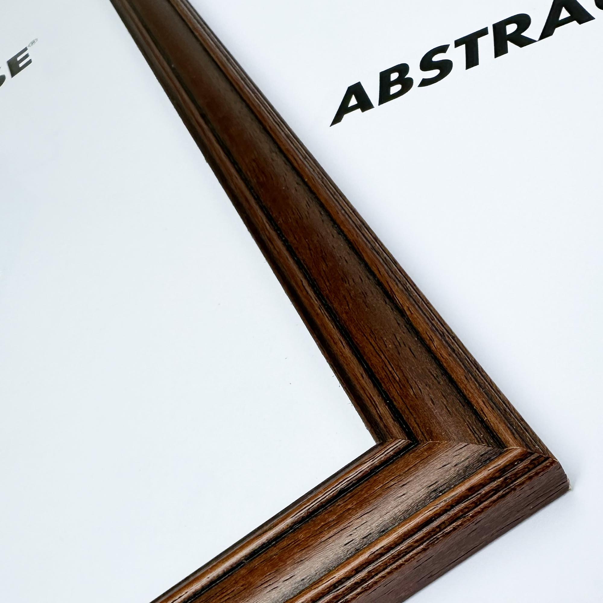 Step Walnut Picture Frame-Abstract House