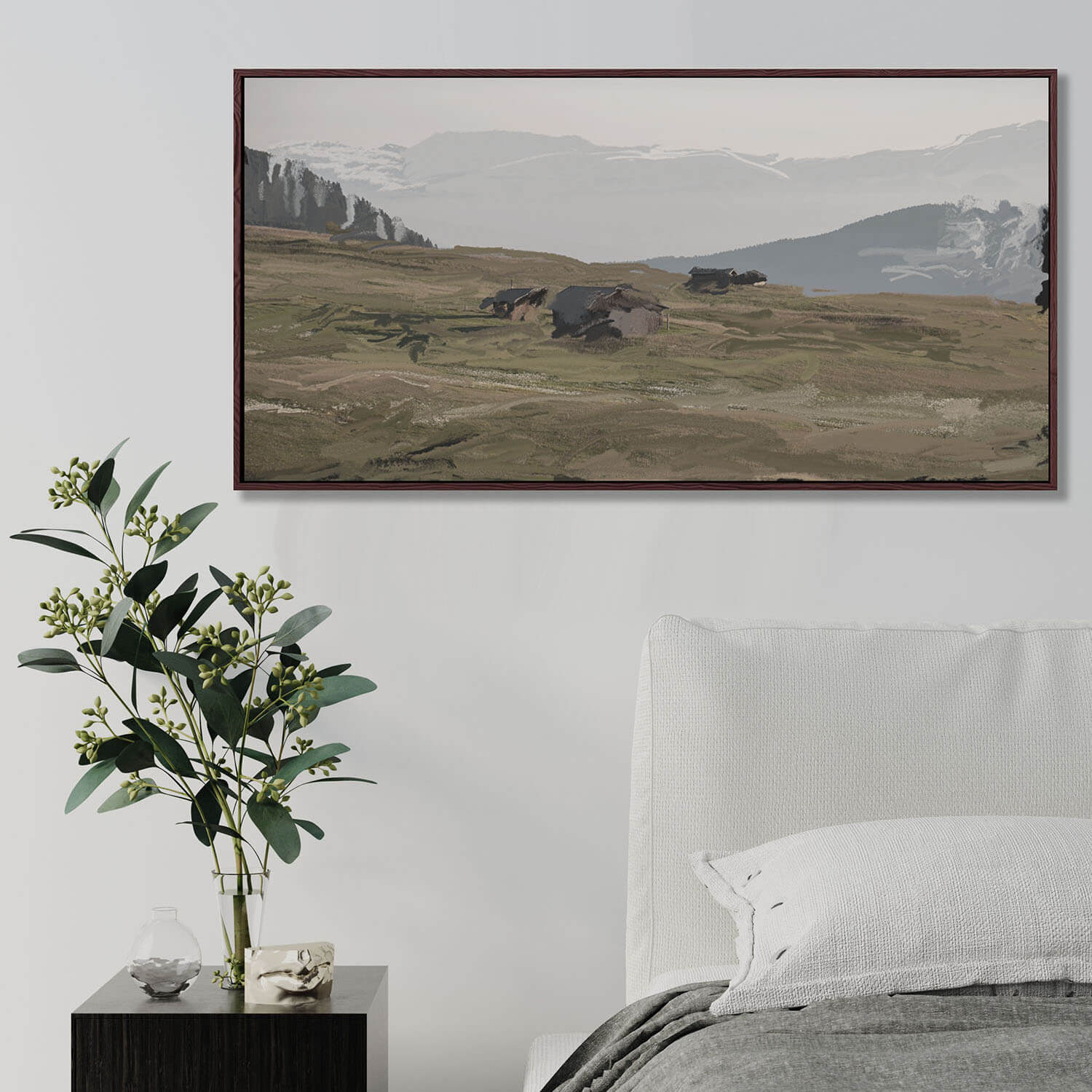 Highlands Forest Landscape Framed Canvas