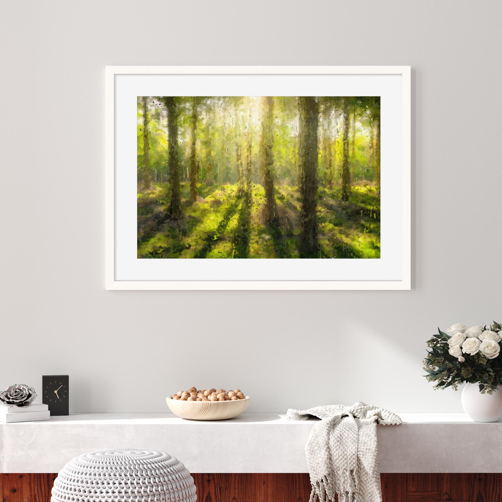 The Forest Trees Fine Framed Art