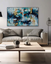 Then Came The Wave - Original Painting-Abstract House