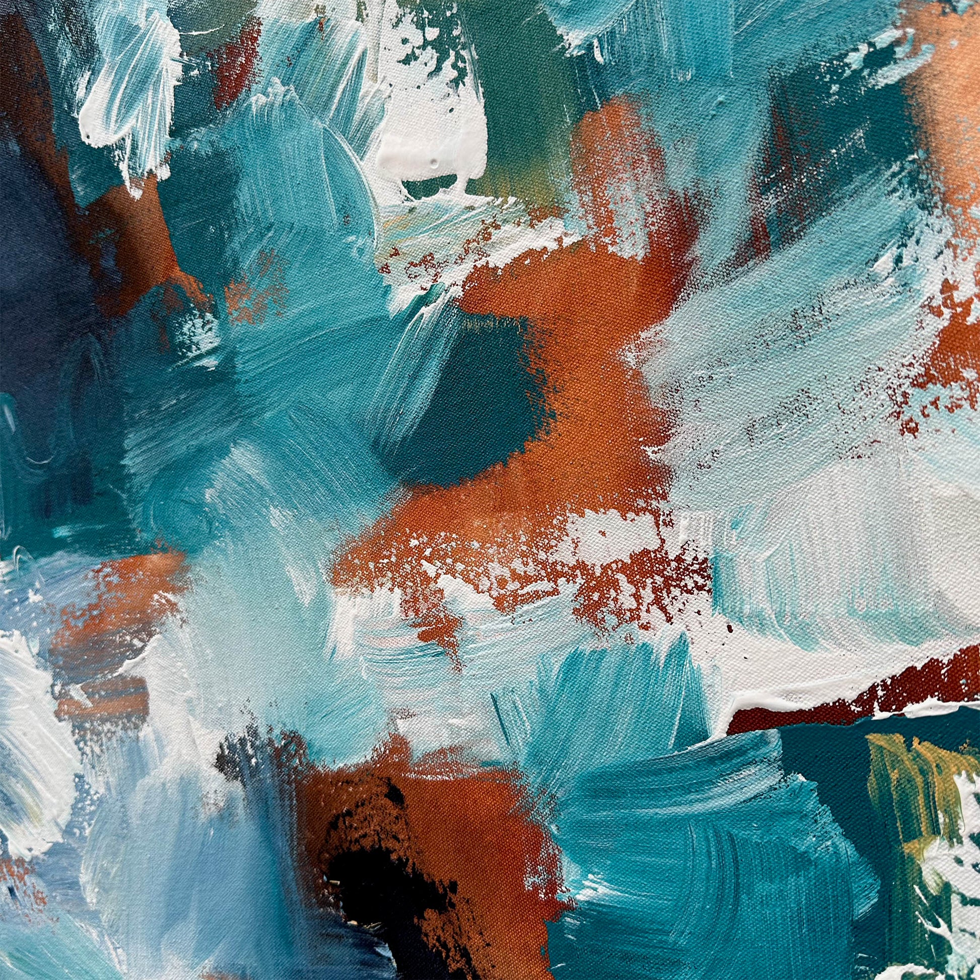 Then Came The Wave - Original Painting-Abstract House