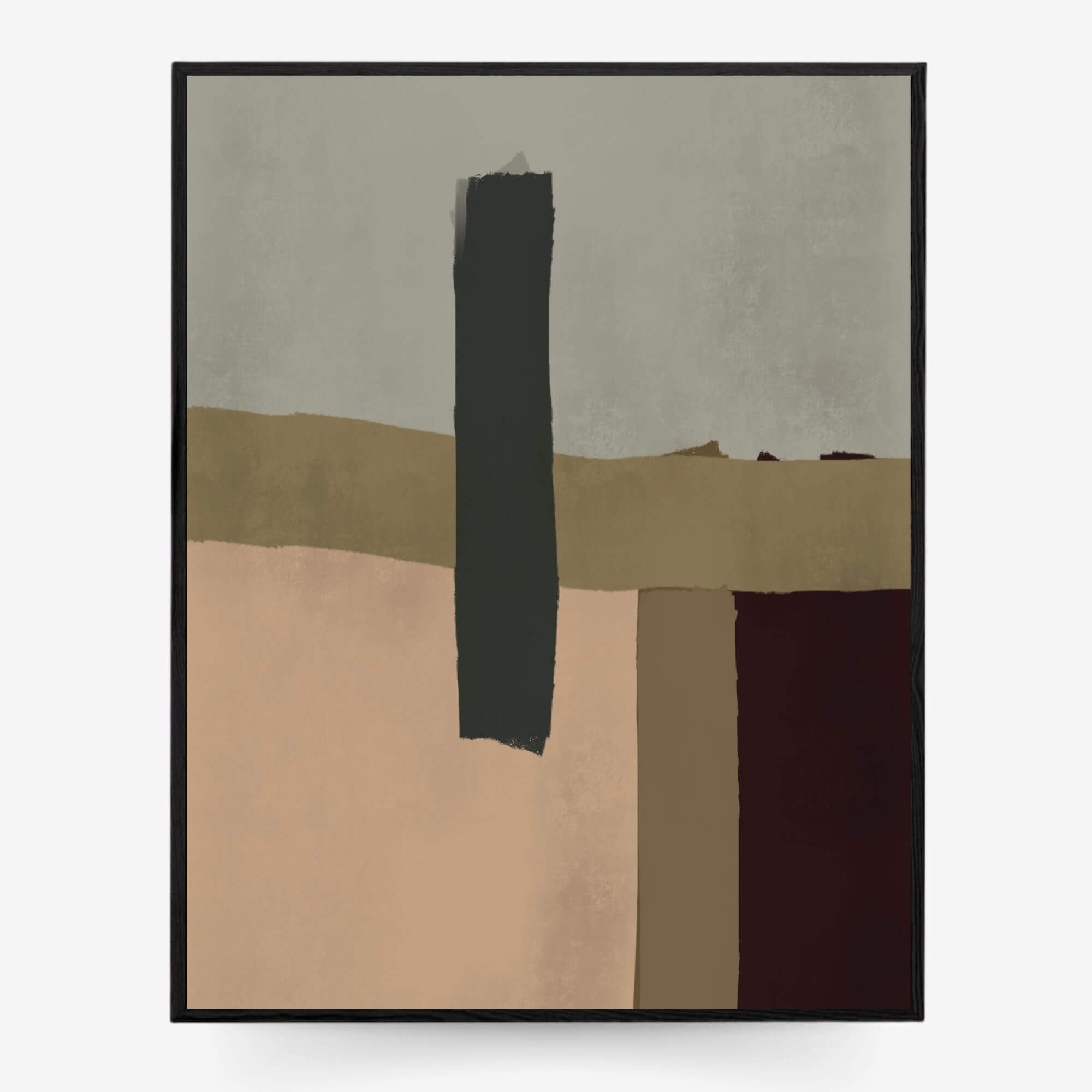 The Contemporary Farm Framed Canvas-Abstract House