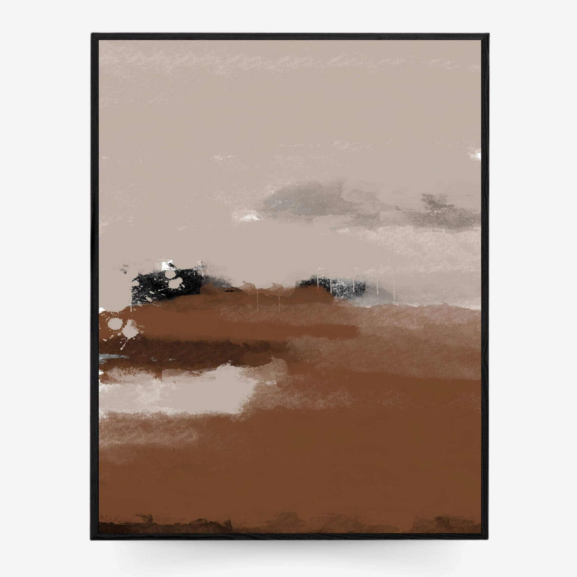 Dusk Framed Canvas-Abstract House