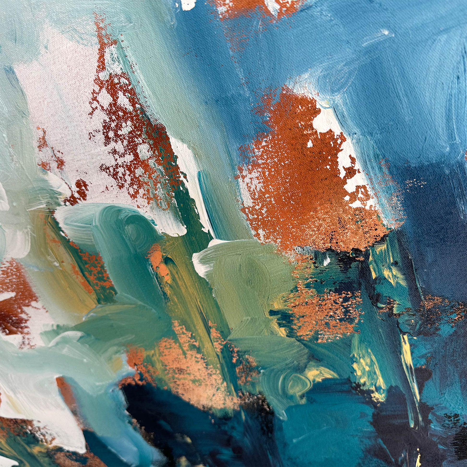 Wild Walk - Original Painting-Abstract House