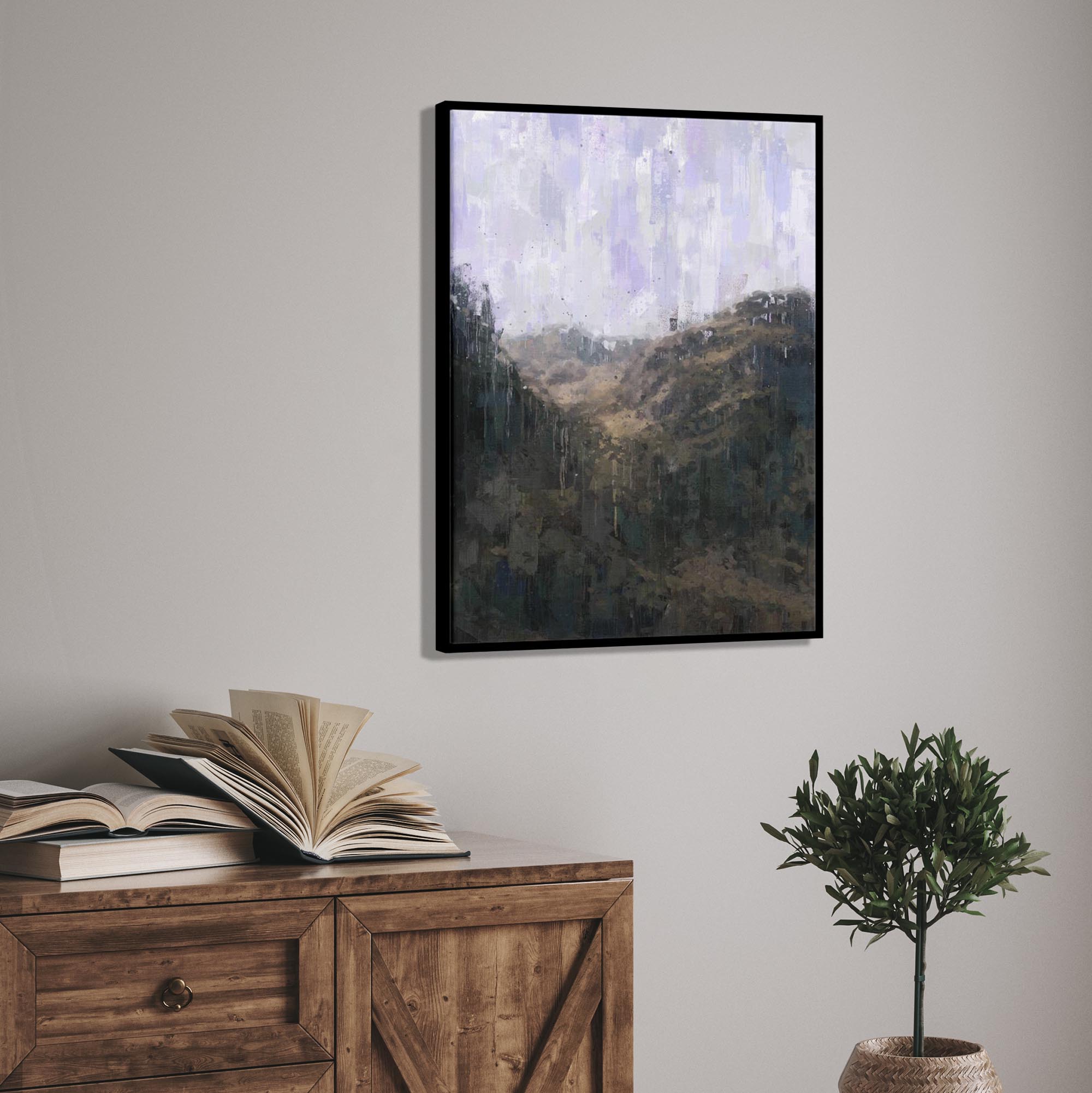 The Jungle Oil Painting Canvas Print-Abstract House
