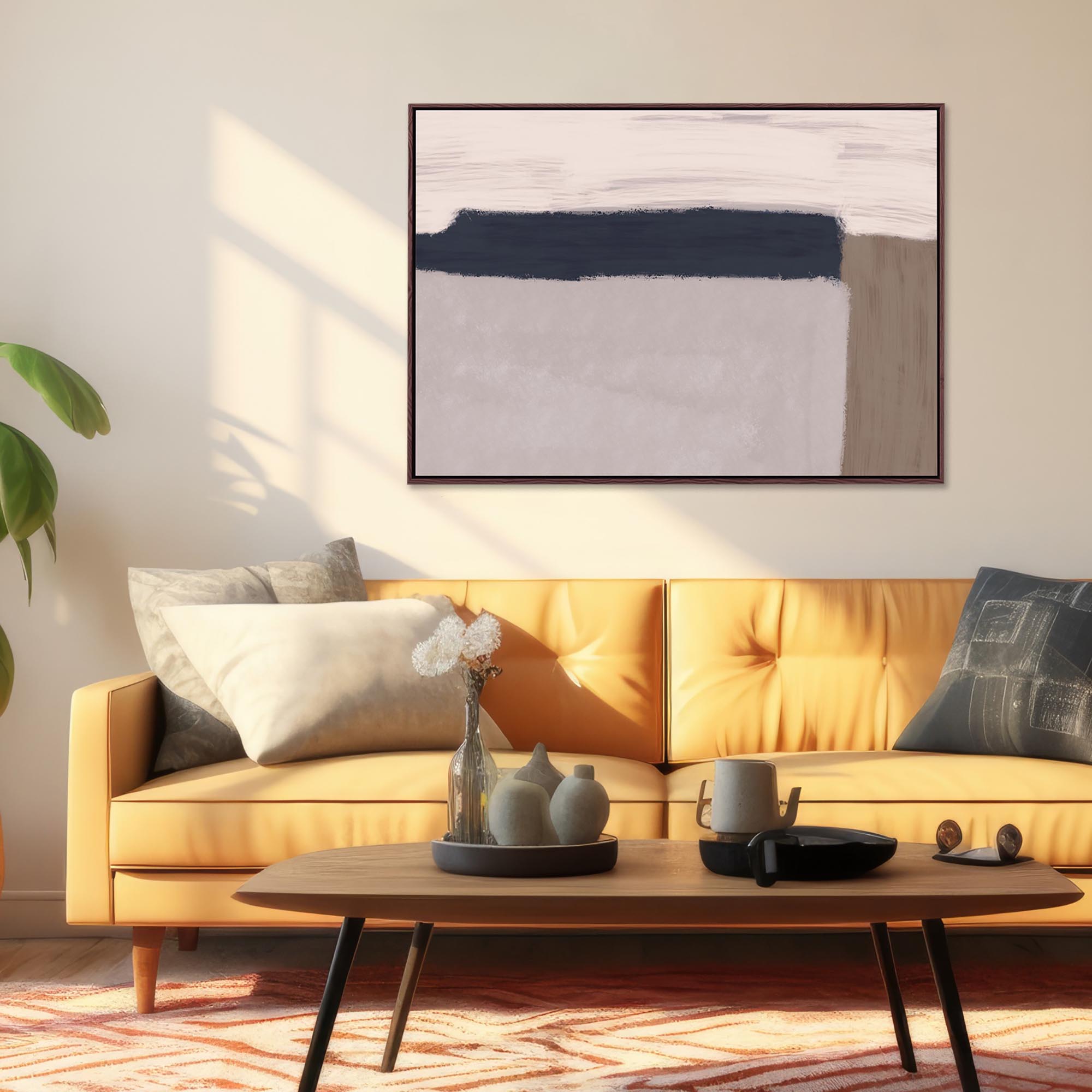 Untitled II Framed Canvas-Abstract House